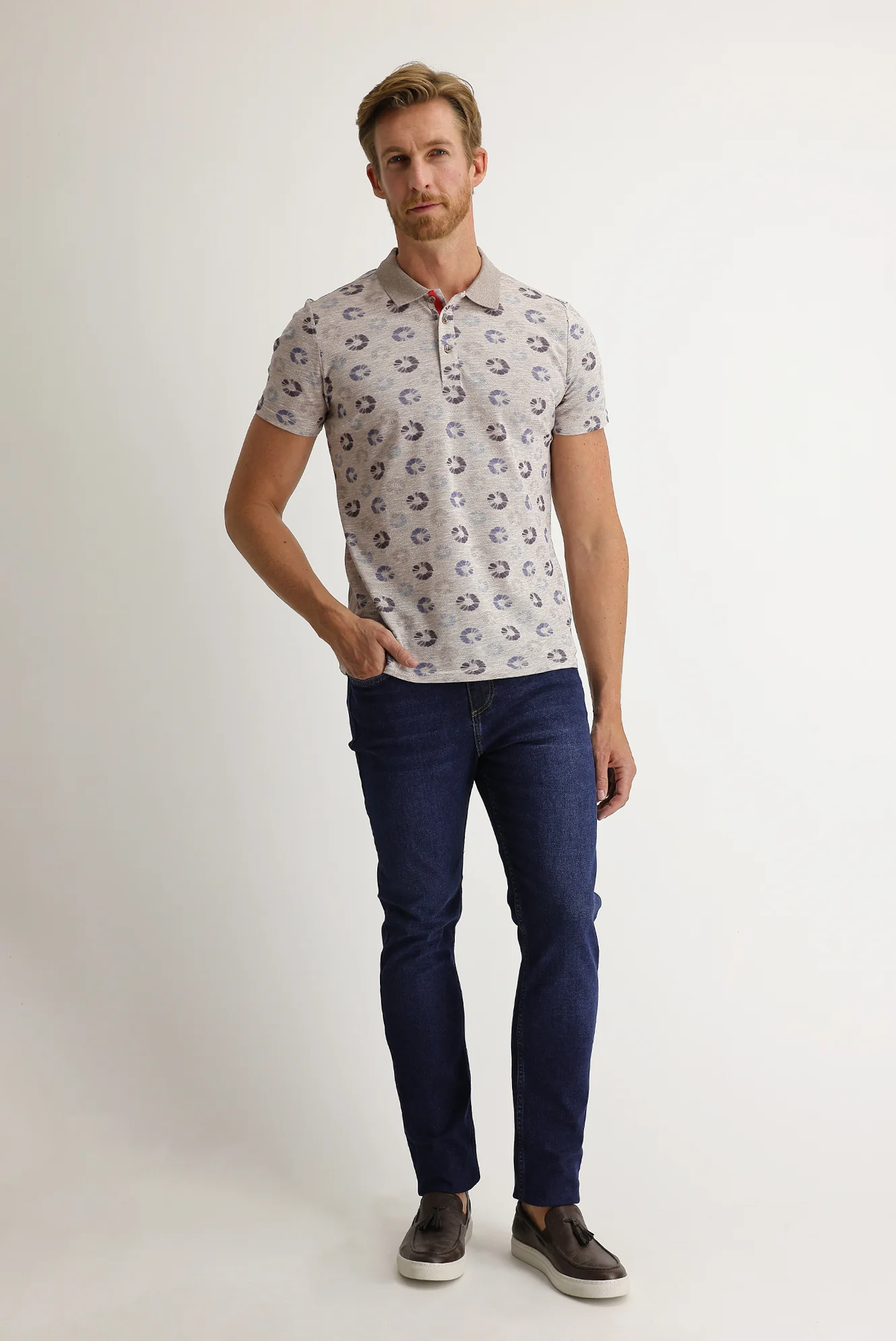 Koyu Mavi Slim Fit Dar Kesim Likralı Denim Pantolon