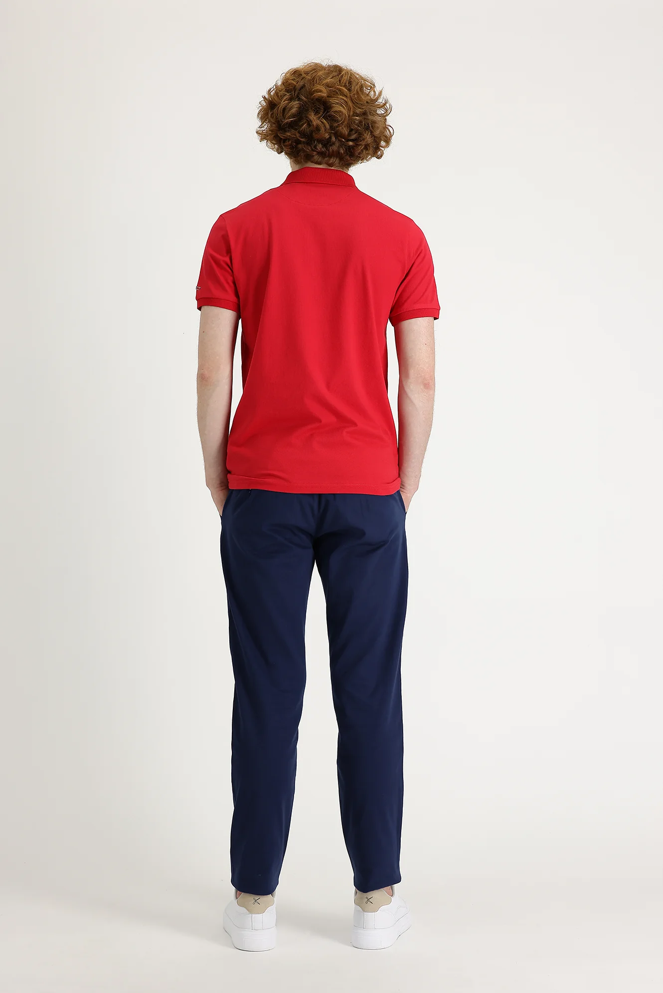 Koyu Mavi  Slim Fit Dar Kesim Likralı Kanvas / Chino Pantolon - Image 4
