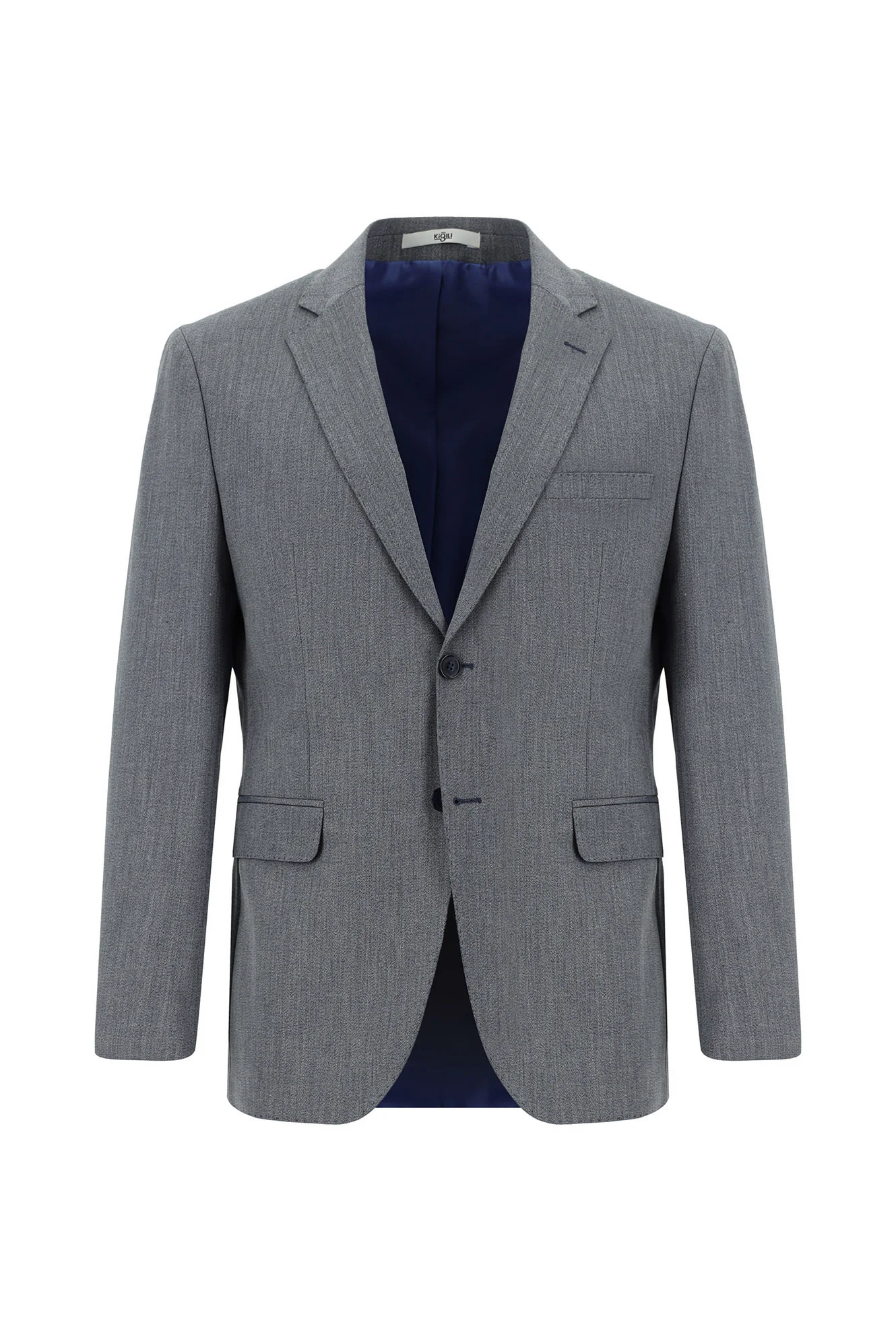 Koyu Mavi 7 Drop Super Slim Fit Eksra Dar Kesim Takım Elbise - Image 2