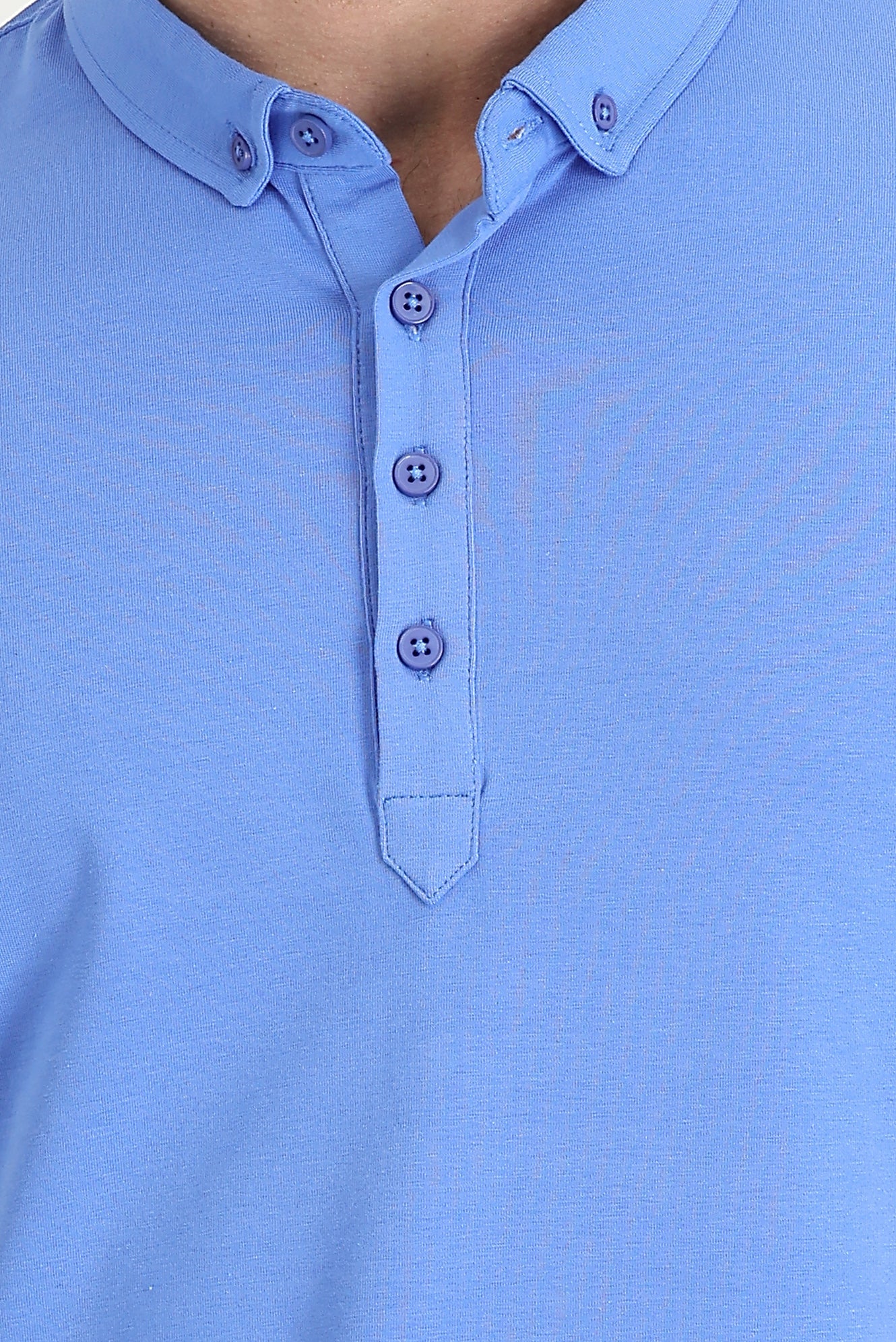 Koyu Mavi YARIM İTLYN YK YAKA SÜPREM T-SHIRT - Image 4