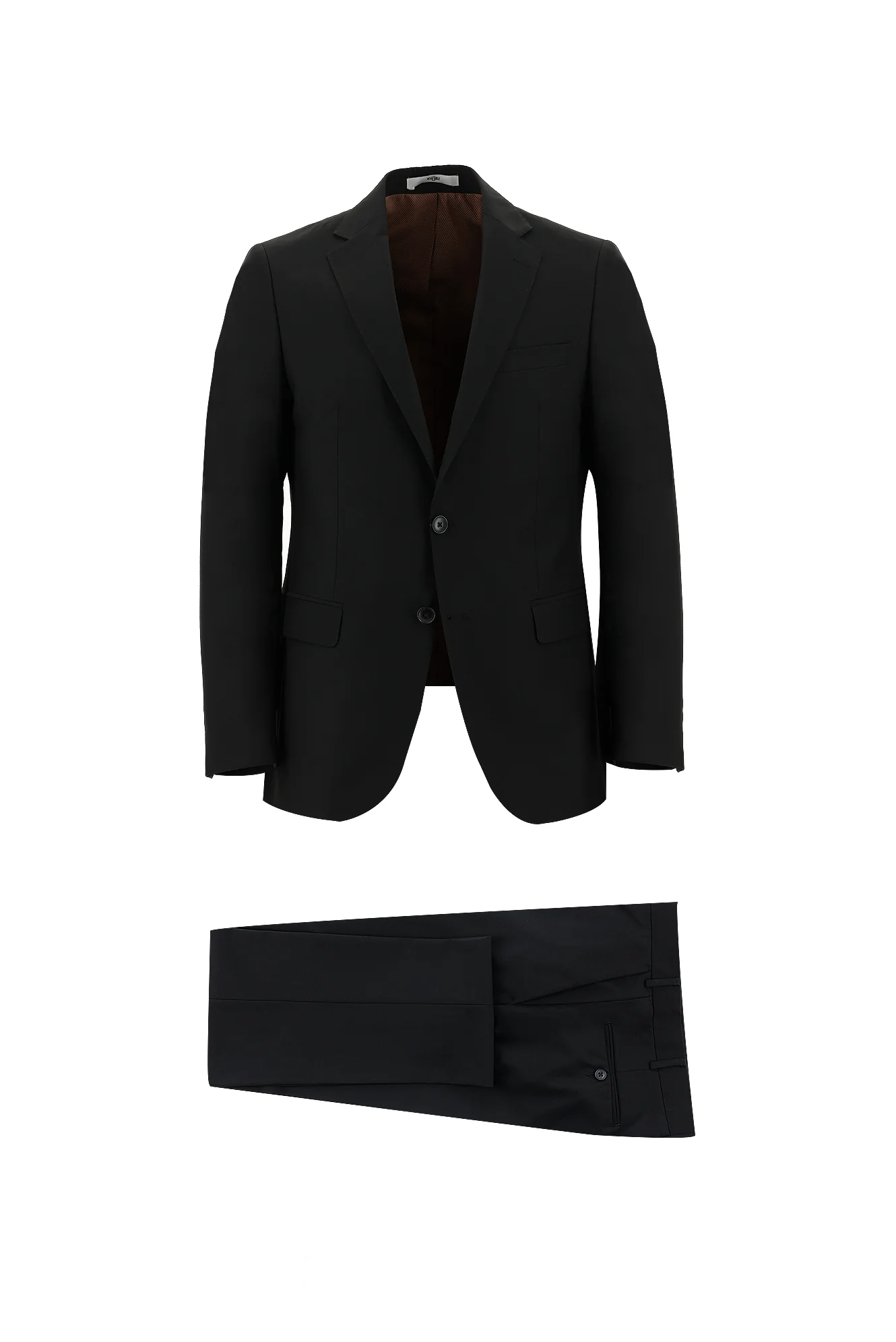 Koyu Siyah 6 Drop Regular Fit Standart Kesim Takım Elbise