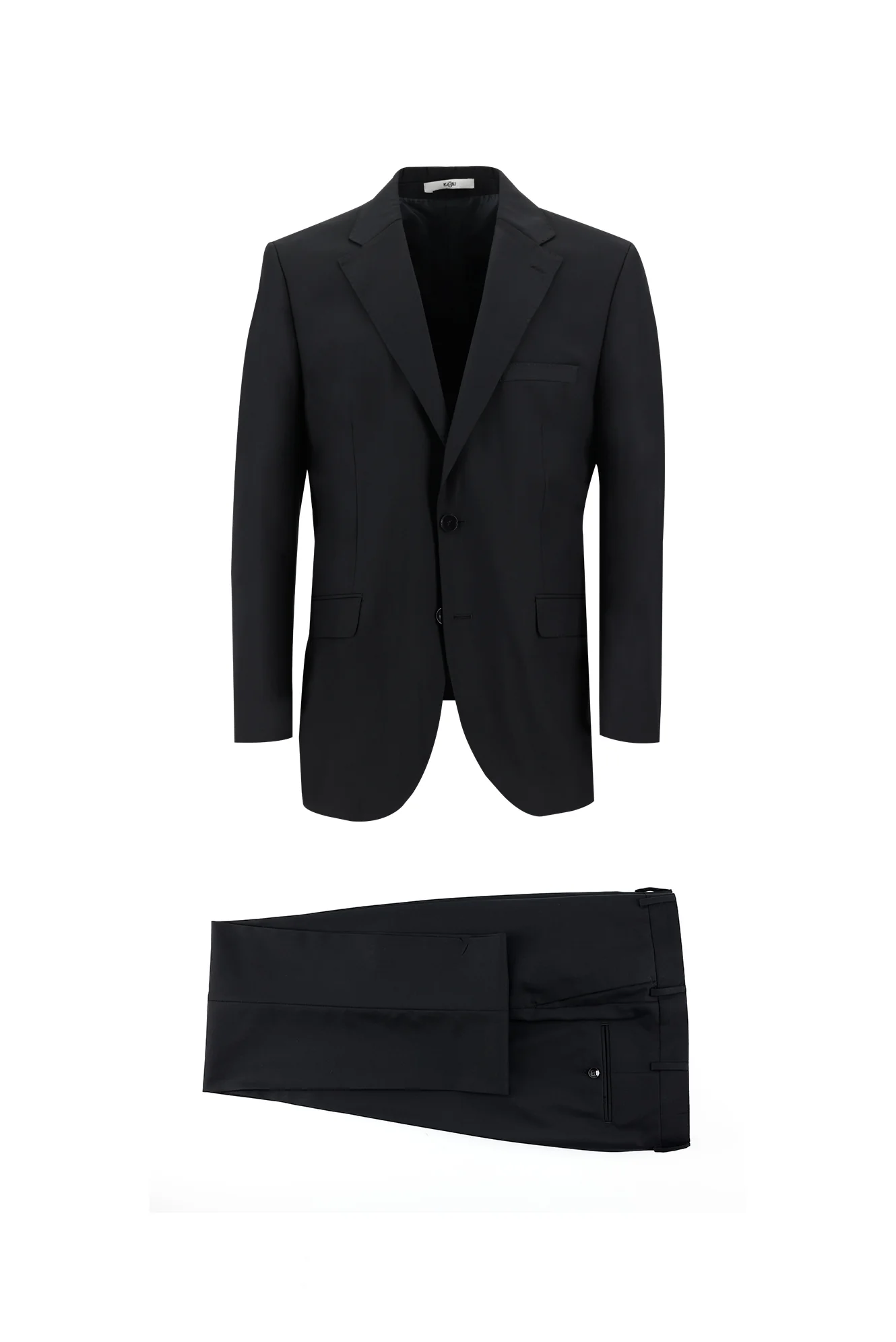 Koyu Siyah 4 Drop Relaxed Fit Rahat Kesim Takım Elbise