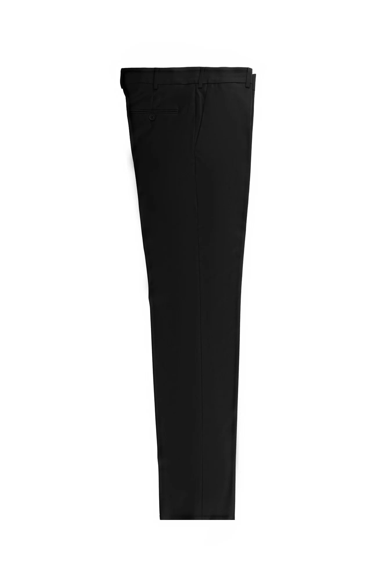 Koyu Siyah 4 Drop Relaxed Fit Rahat Kesim Likralı Desenli Klasik Kumaş Pantolon