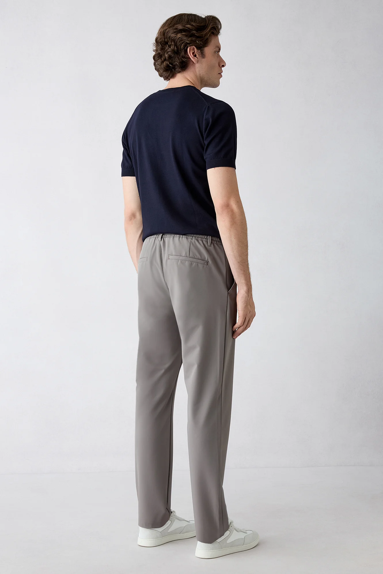 Koyu Vizon Techno-Line Regular Fit Standart Kesim Çantalı Likralı Beli İpli Chino / Kanvas Pantolon - Image 5