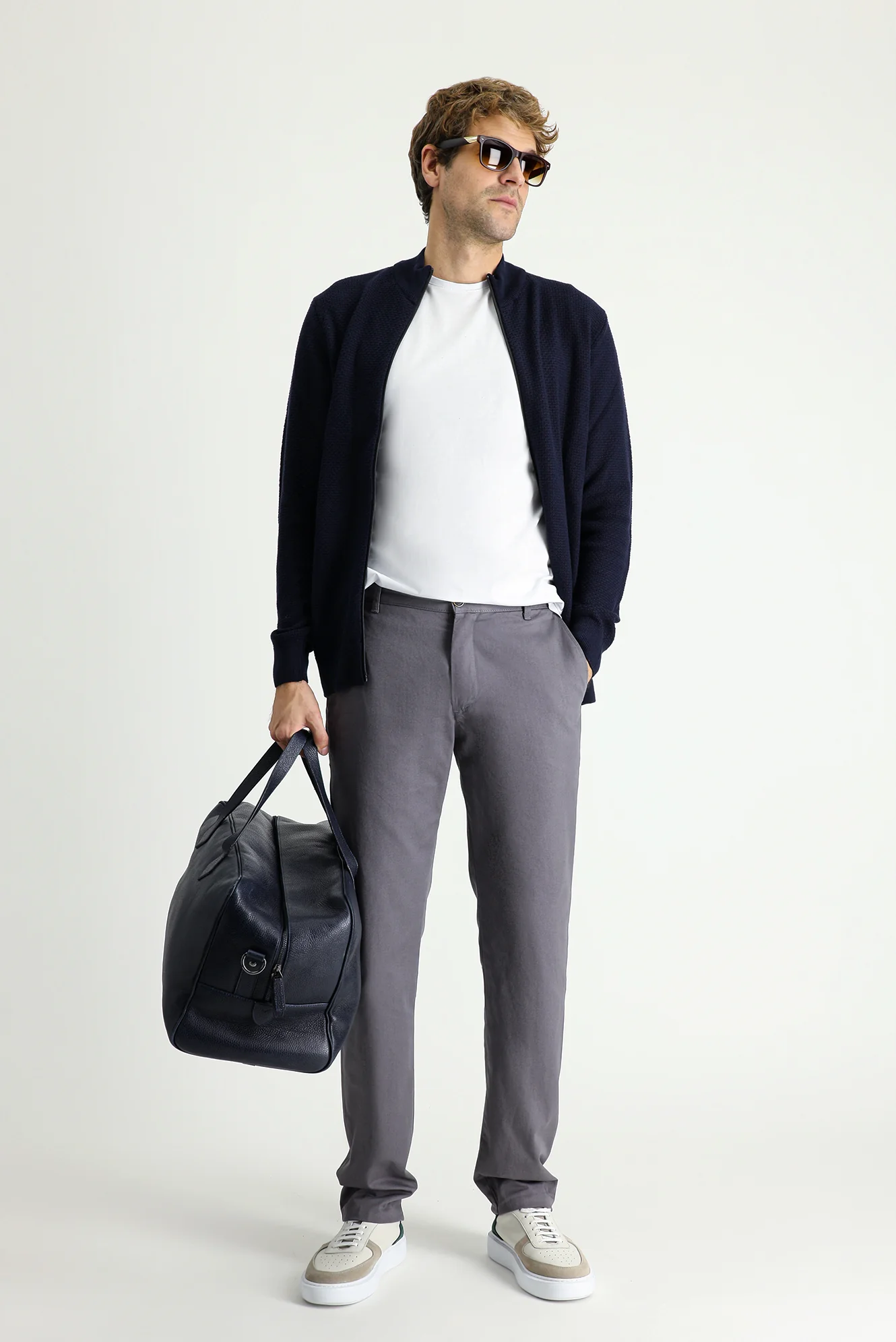 Koyu Vizon Regular Fit Standart Kesim Pamuk Kanvas / Chino Pantolon - Image 2