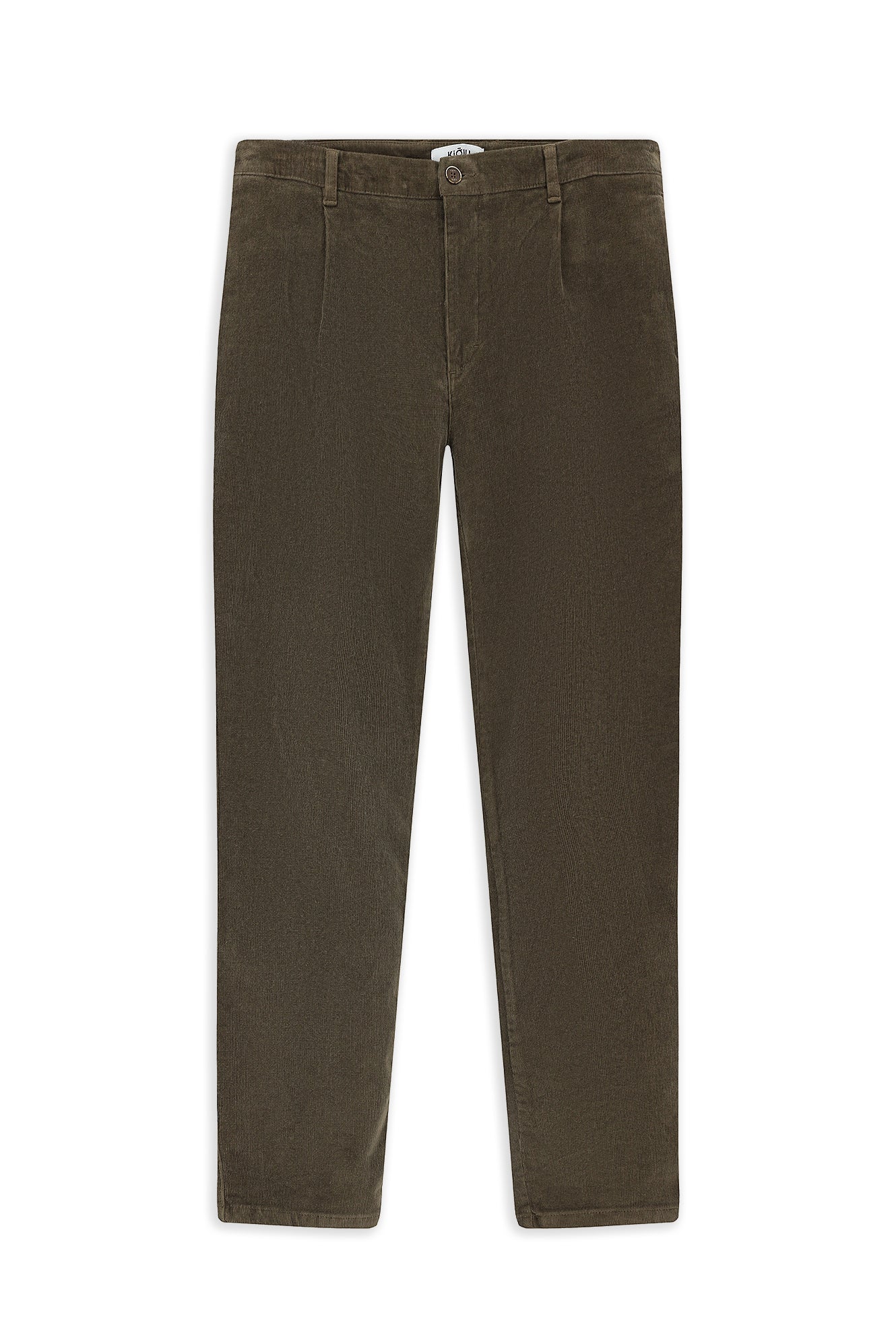Koyu Vizon Relaxed Fit Rahat Kesim Likralı Pileli Kadife Pantolon - Image 7
