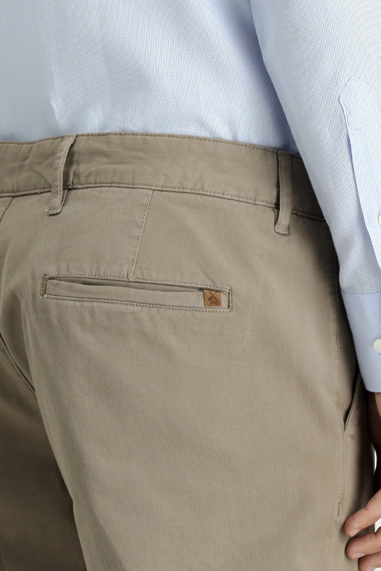 Koyu Vizon Slim Fit Dar Kesim Likralı Kanvas / Chino Pantolon - Image 6