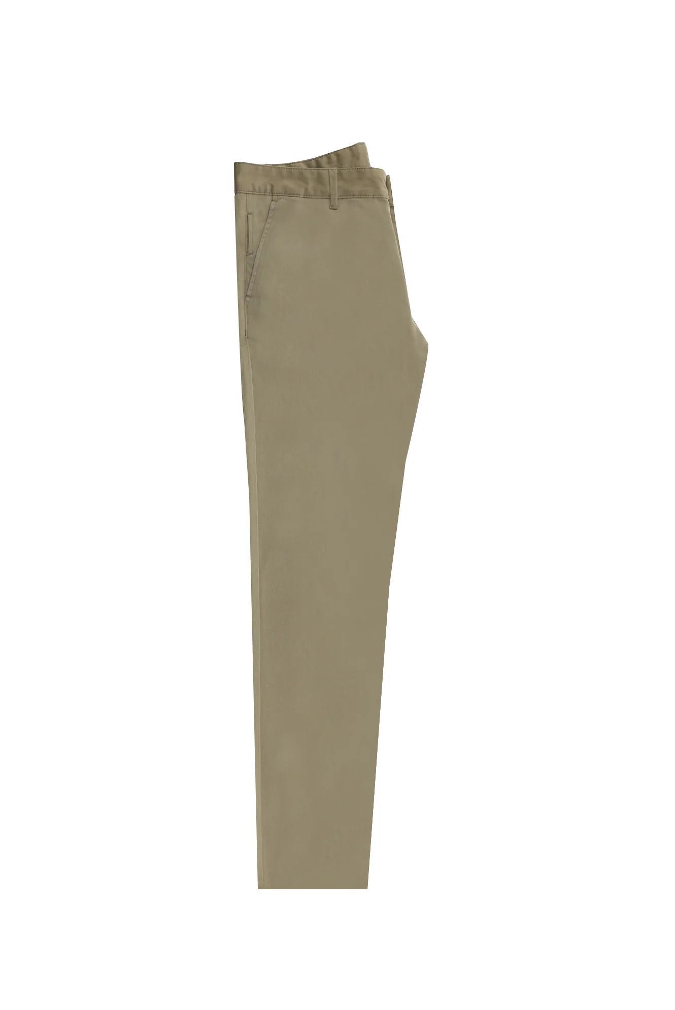 Koyu Vizon Slim Fit Dar Kesim Likralı Kanvas / Chino Pantolon - Image 2