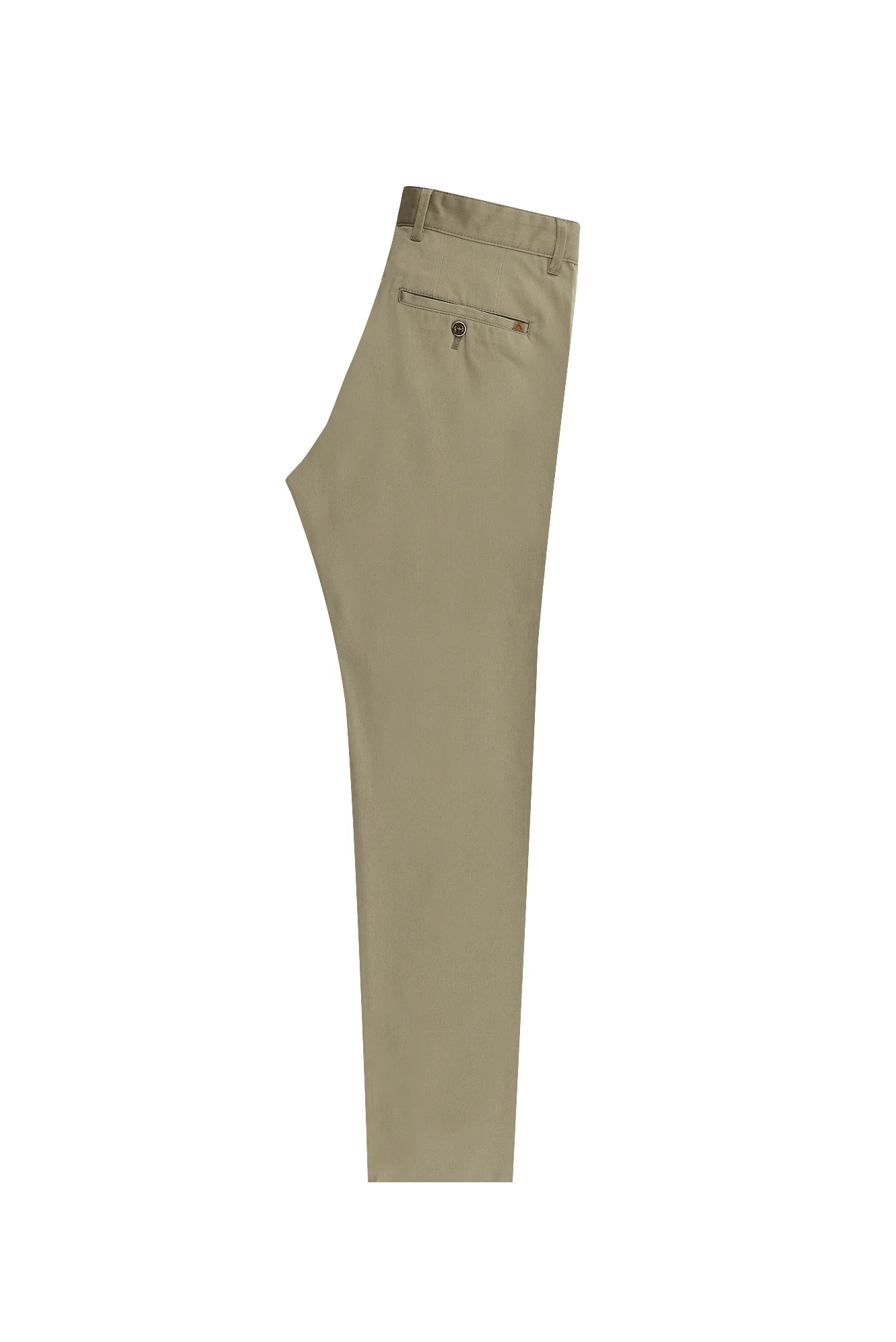 Koyu Vizon Slim Fit Dar Kesim Likralı Kanvas / Chino Pantolon - Image 3