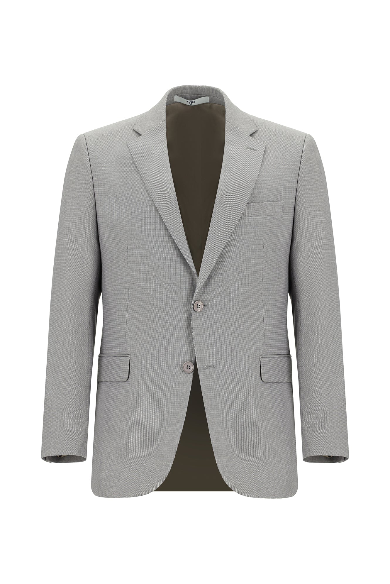 Koyu Vizon 7 Drop Super Slim Fit Eksra Dar Kesim Desenli Takım Elbise - Image 2