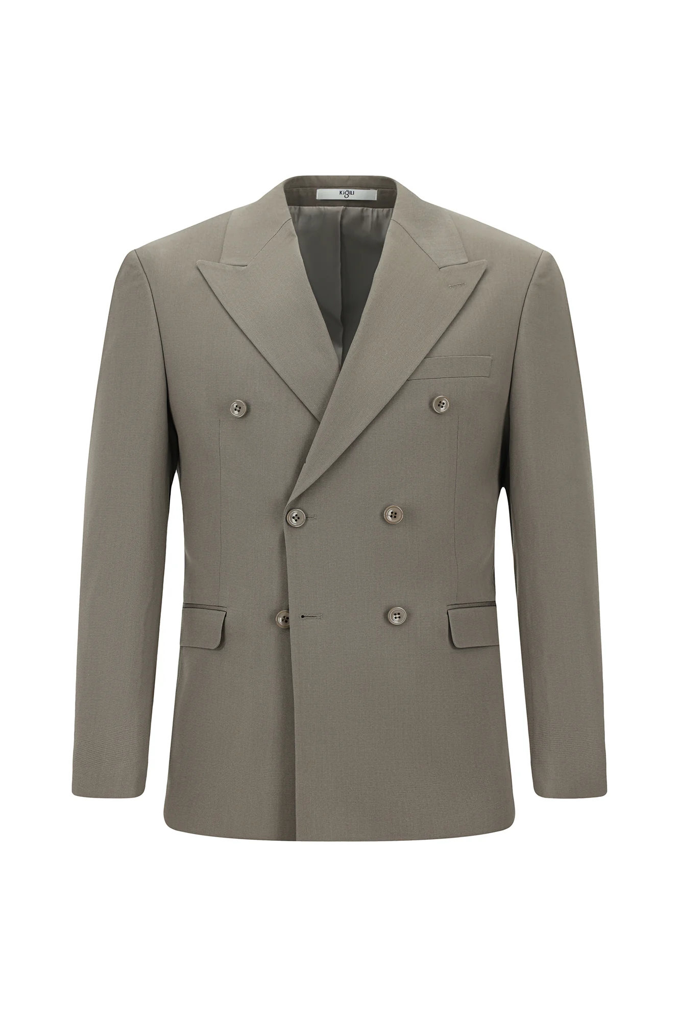 Koyu Vizon 7 Drop Super Slim Fit Eksra Dar Kesim Pamuklu Lyocell Kruvaze Takım Elbise - Image 2