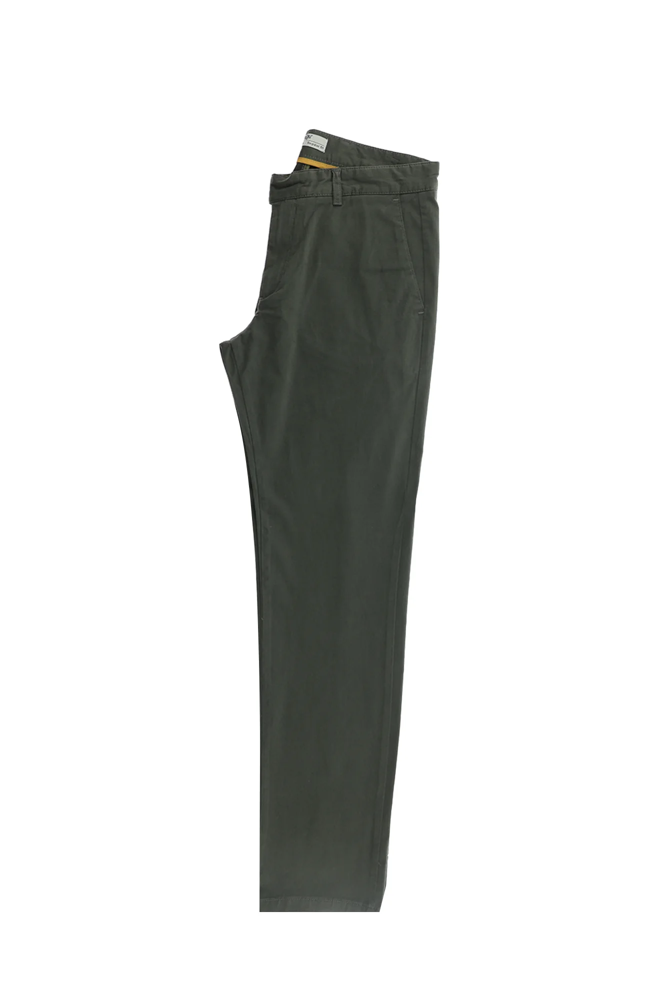 Koyu Yeşil Regular Fit Standart Kesim Likralı Kanvas / Chino Pantolon