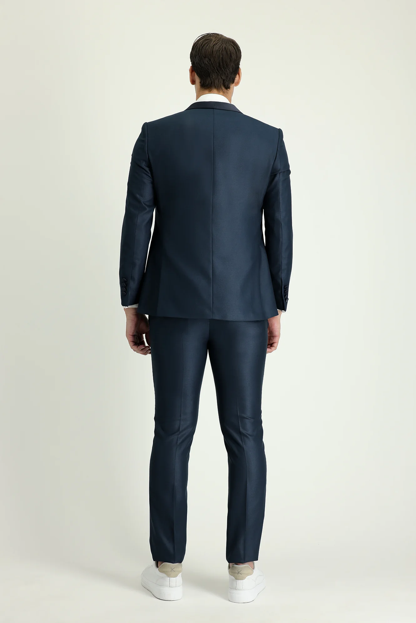Koyu Yeşil 7 Drop Slim Fit Dar Kesim Şal Yaka Smokin & Damatlık - Image 3