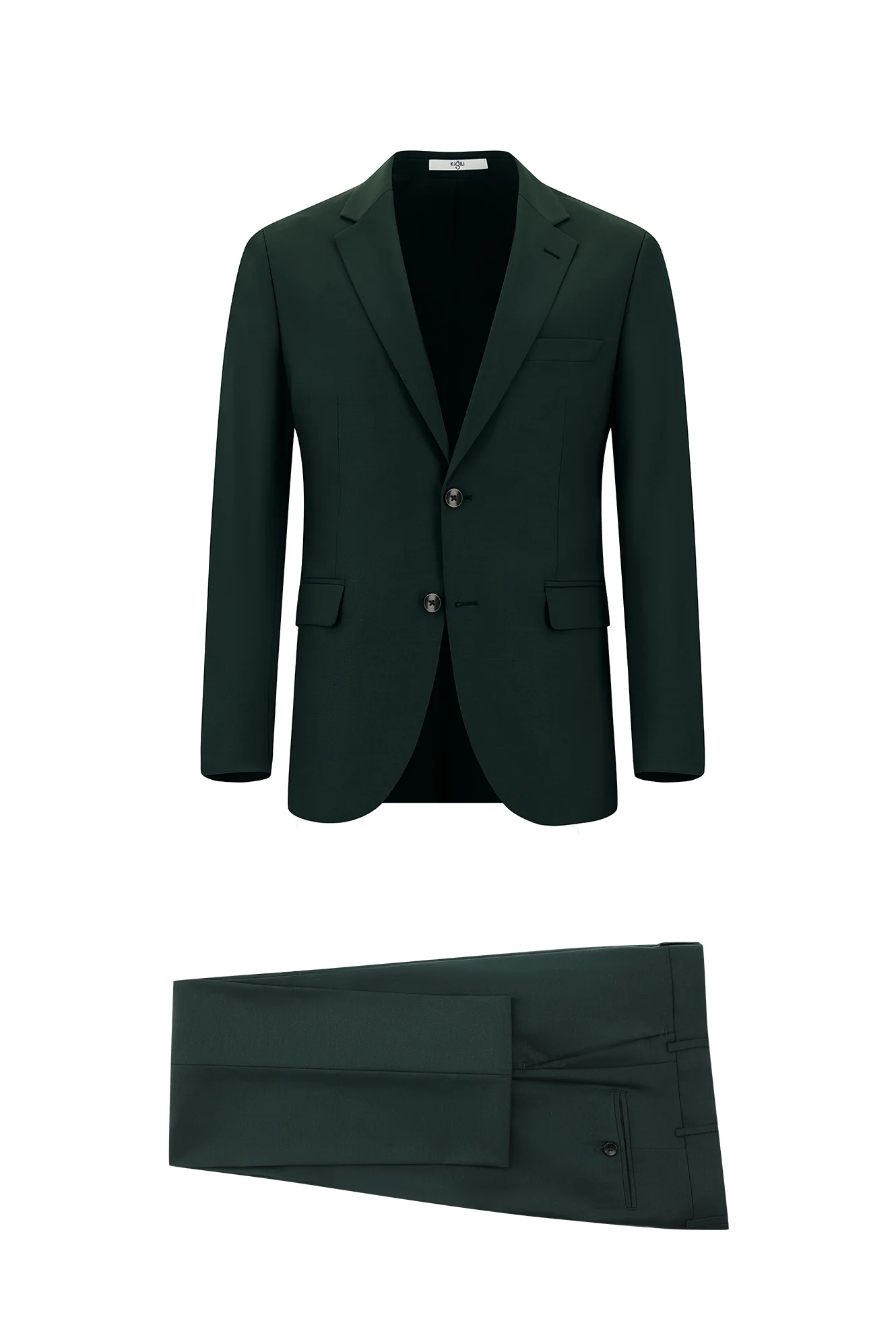 Koyu Yeşil 7 Drop Slim Fit Dar Kesim Takım Elbise