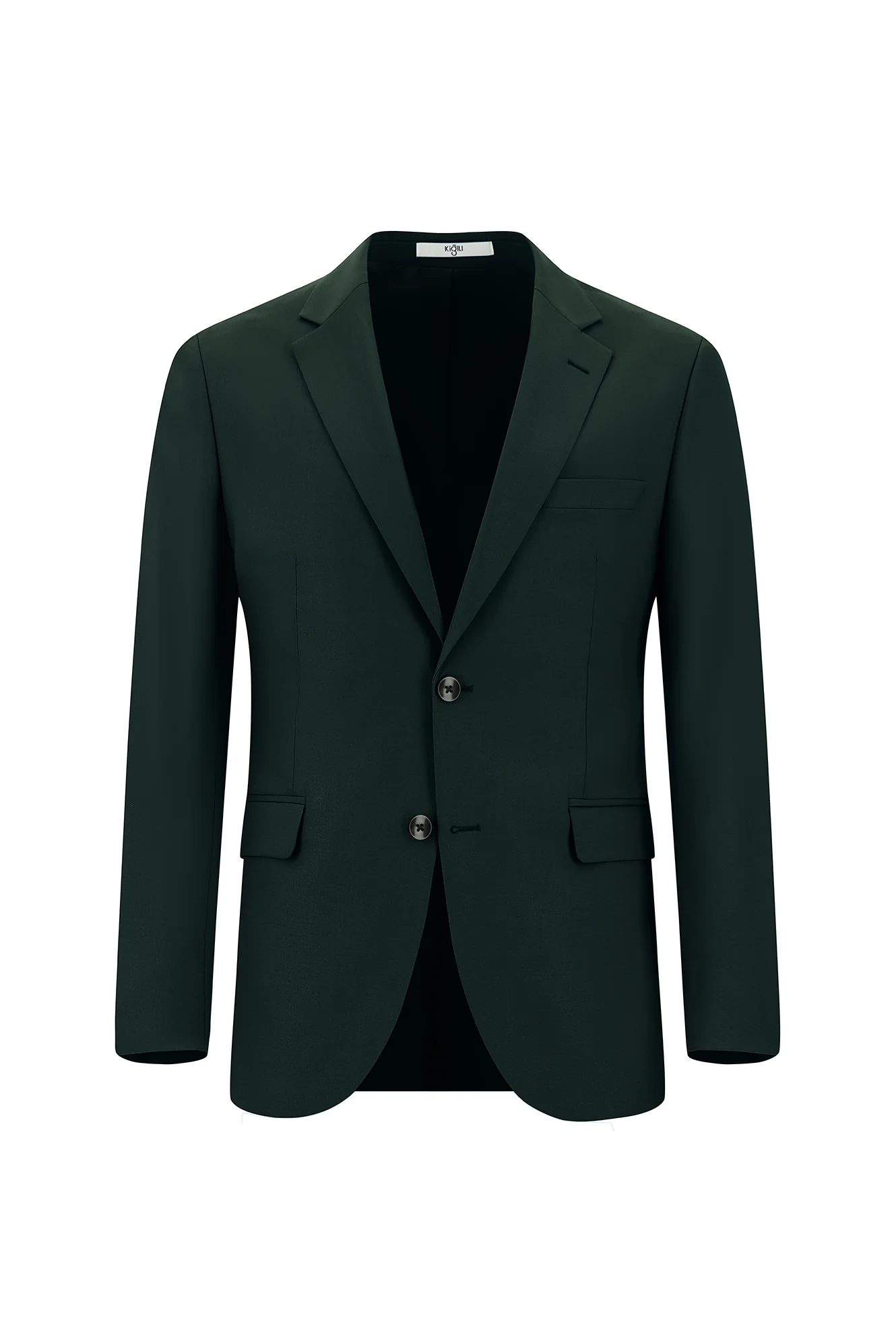 Koyu Yeşil 7 Drop Slim Fit Dar Kesim Takım Elbise - Image 2