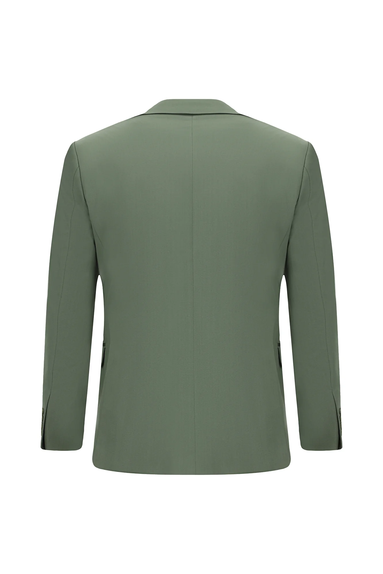 Koyu Yeşil 7 Drop Slim Fit Dar Kesim Pamuklu Lyocell Takım Elbise - Image 2