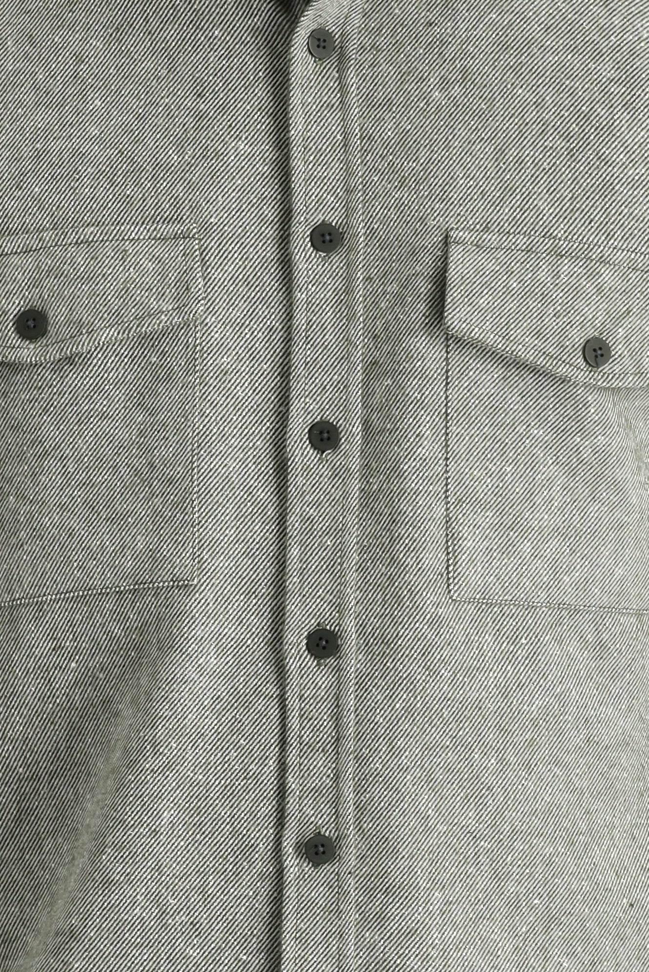 Koyu Yeşil Uzun Kol Slim Fit Dar Kesim Desenli Shacket Oduncu Gömlek - Image 4