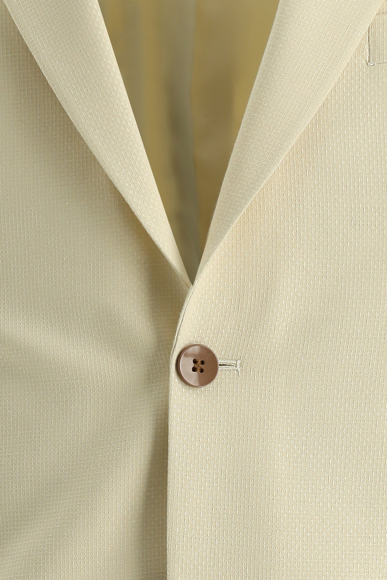 Krem 6 Drop Regular Fit Standart Kesim Klasik Ceket - Image 3