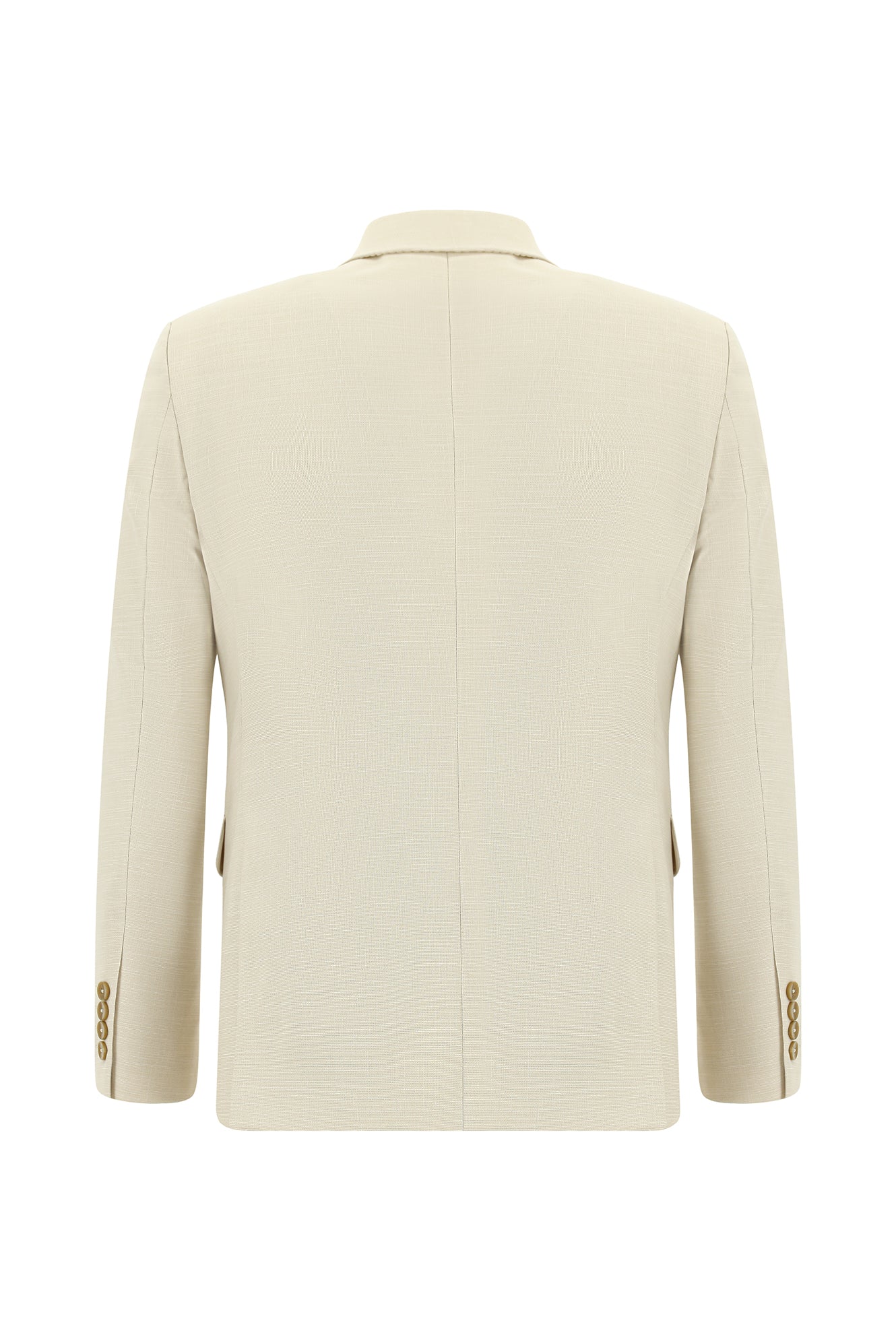 Krem 7 Drop Super Slim Fit Eksra Dar Kesim Desenli Takım Elbise - Image 3