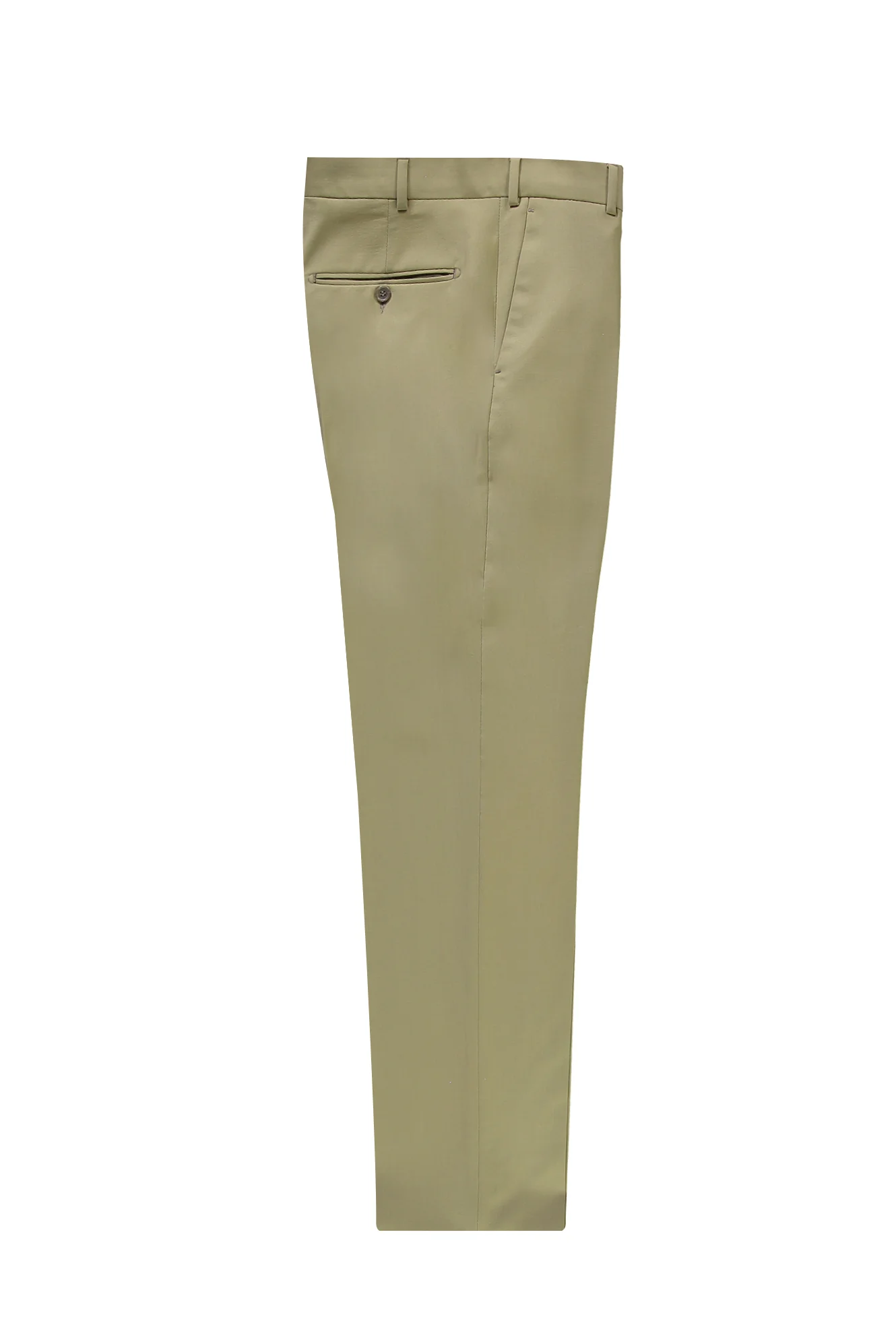 Küf Yeşili 7 Drop Slim Fit Dar Kesim Yünlü Klasik Kumaş Pantolon