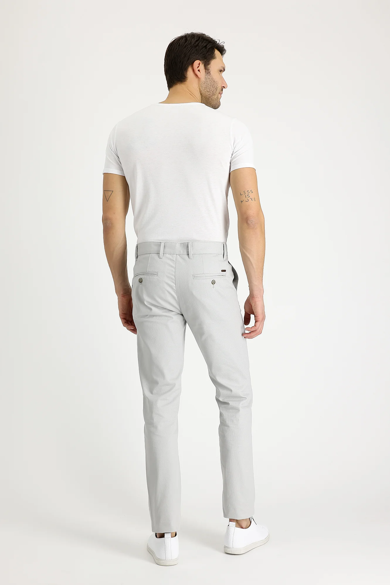Kum Relaxed Fit Rahat Kesim Likralı Kanvas / Chino Pantolon - Image 3