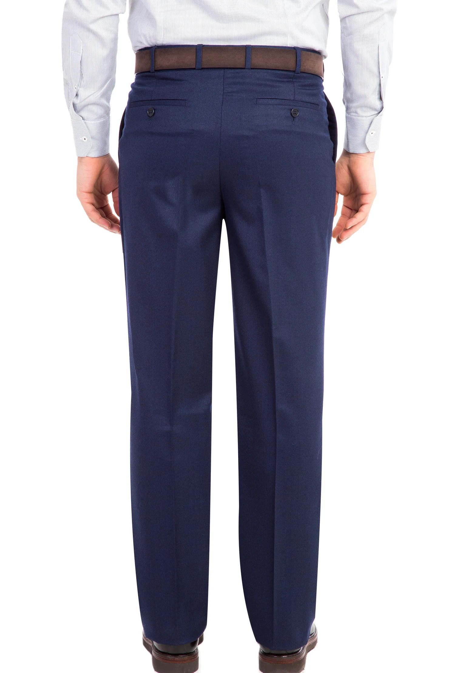 Lacivert 4 Drop Relaxed Fit Rahat Kesim Klasik Kumaş Pantolon - Image 3