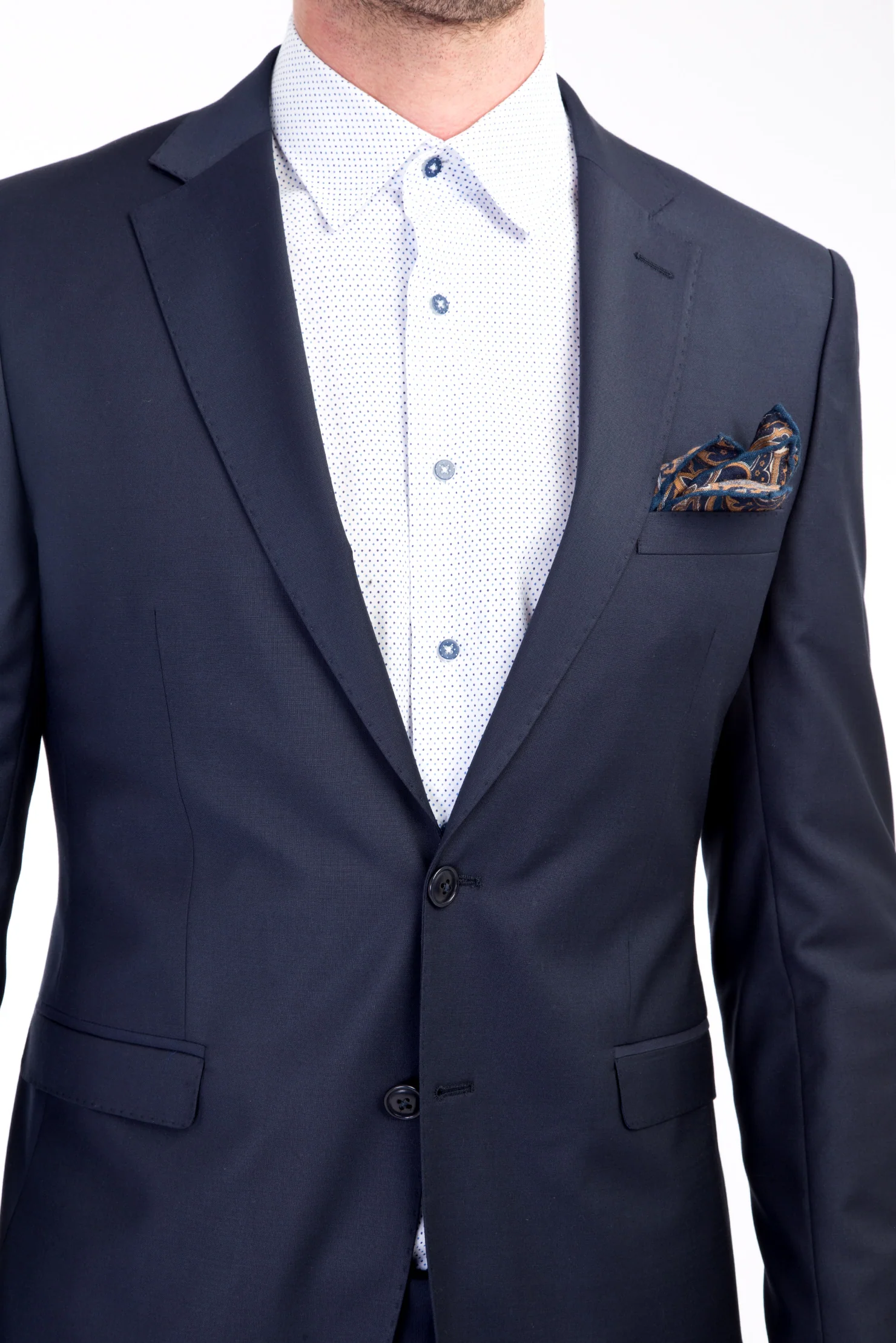 Lacivert 7 Drop Super Slim Fit Eksra Dar Kesim Takım Elbise - Image 2