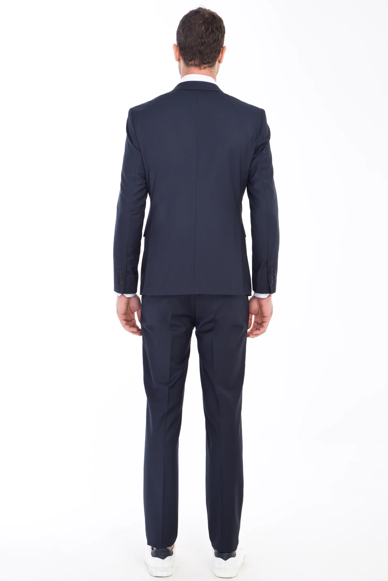 Lacivert 7 Drop Super Slim Fit Eksra Dar Kesim Takım Elbise - Image 3