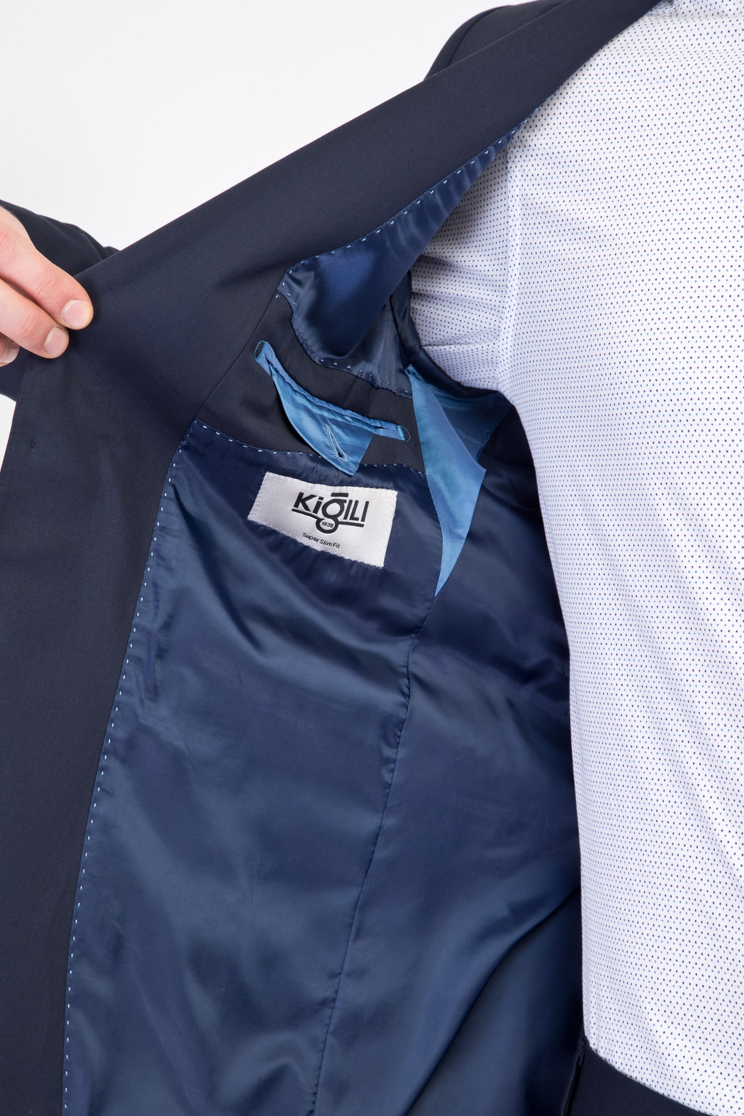 Lacivert 7 Drop Super Slim Fit Eksra Dar Kesim Takım Elbise - Image 5