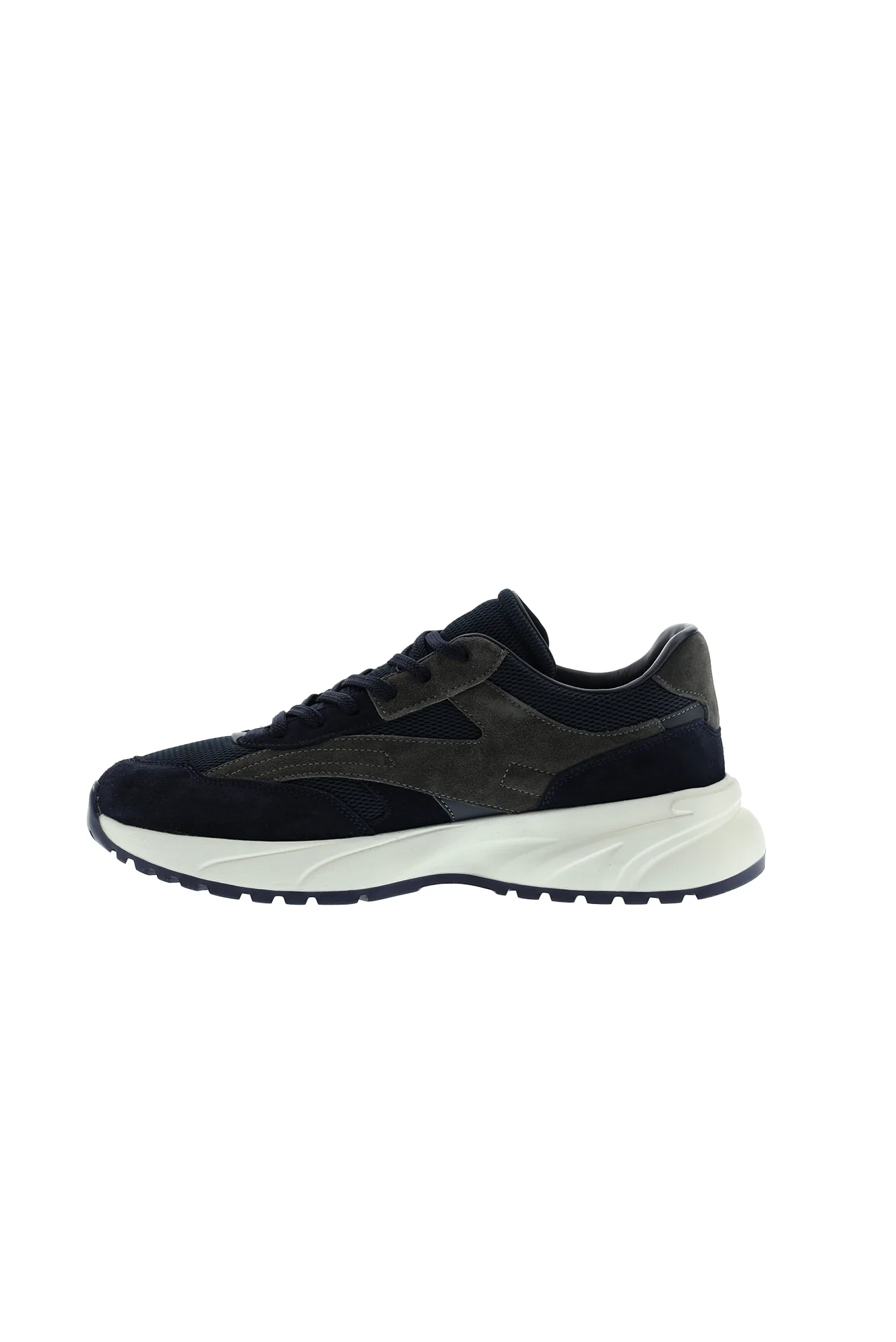 Lacivert Süet Deri Günlük Nefes Alabilen Spor Ayakkabı Sneaker - Image 4