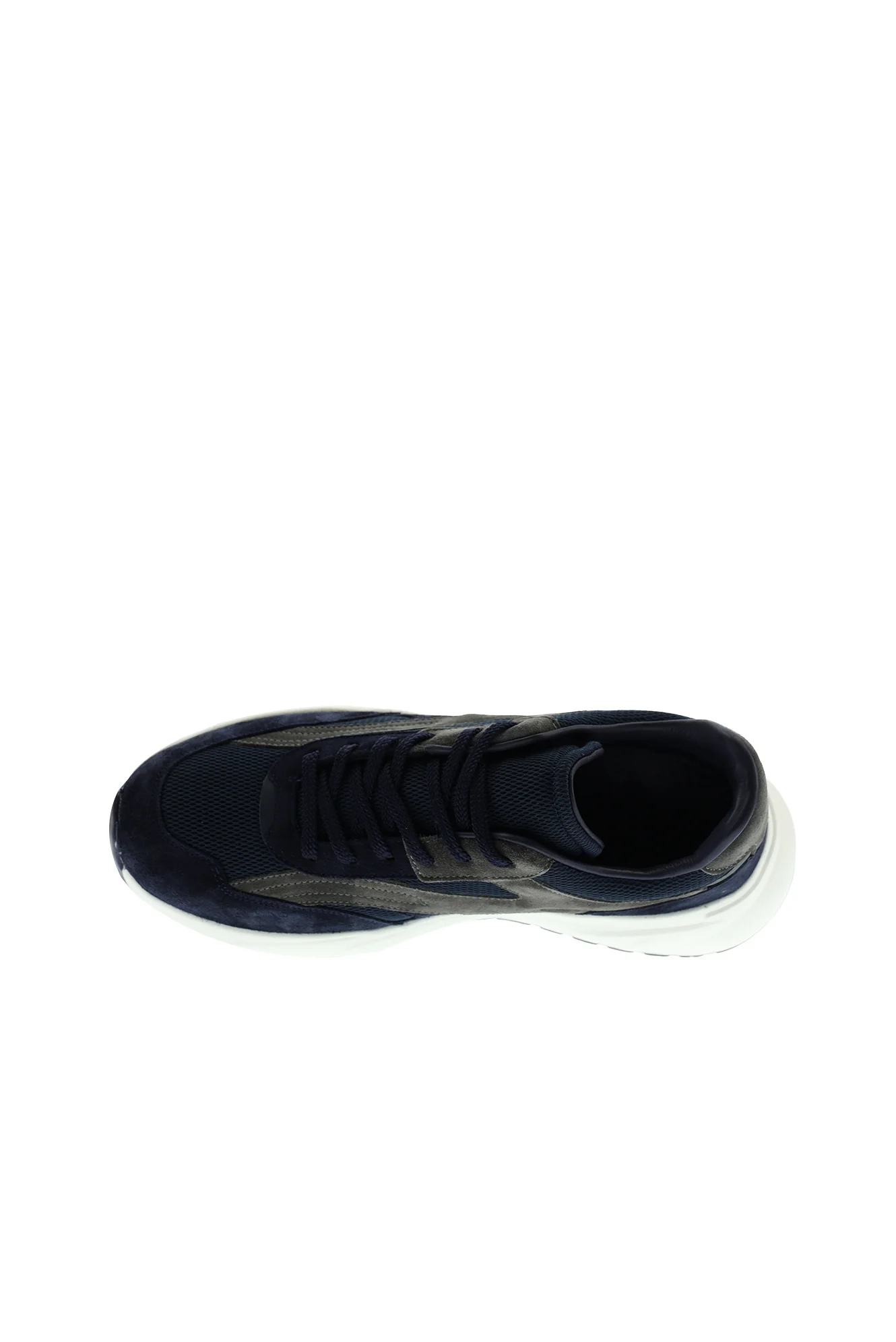 Lacivert Süet Deri Günlük Nefes Alabilen Spor Ayakkabı Sneaker - Image 7