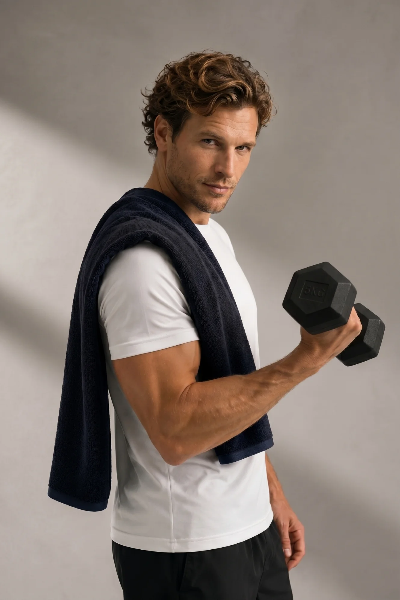 Lacivert Pamuk Spor Havlusu (30x100) - Image 5