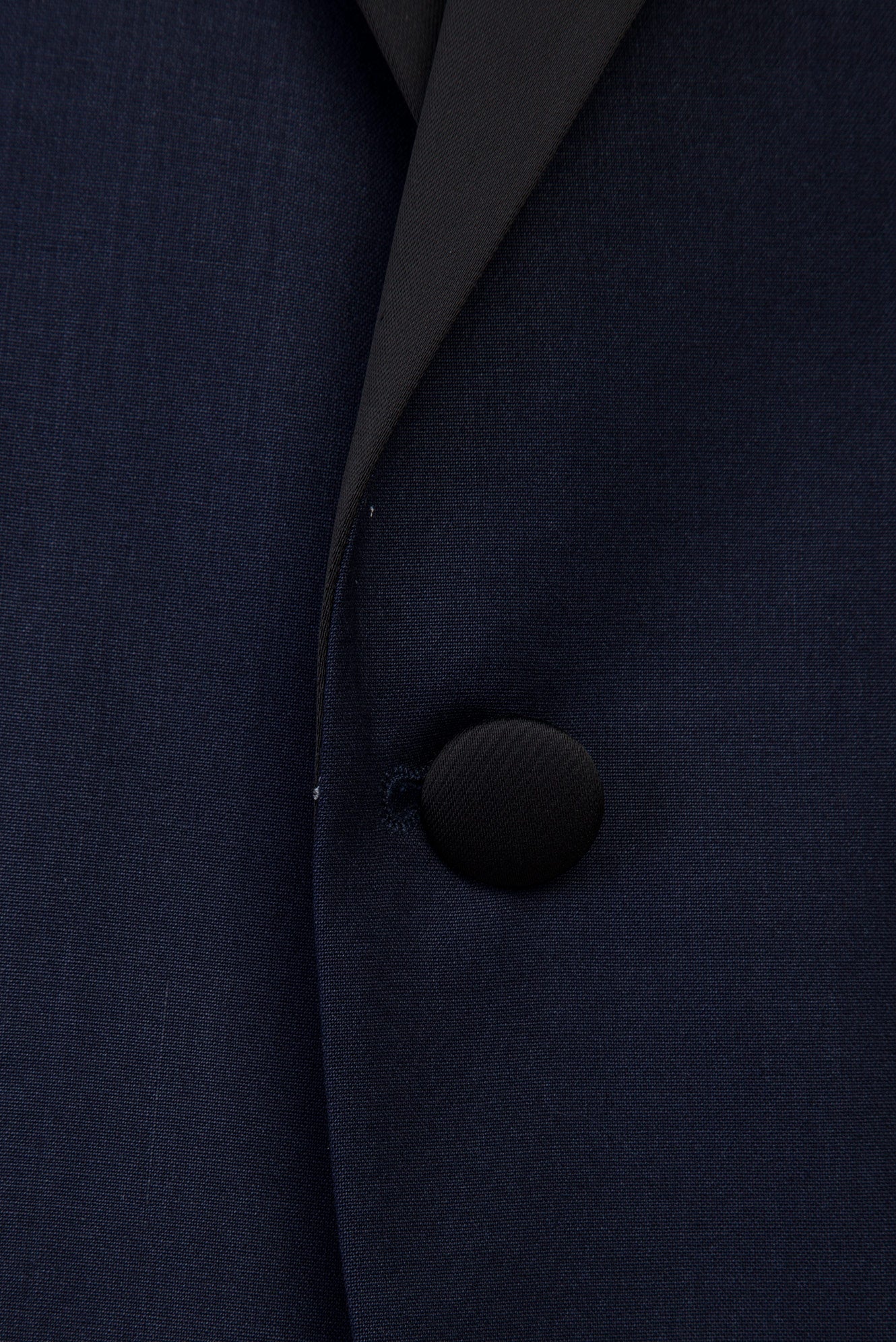Lacivert Sivri Yaka 7 Drop Slim Fit Dar Kesim Smokin & Damatlık - Image 4