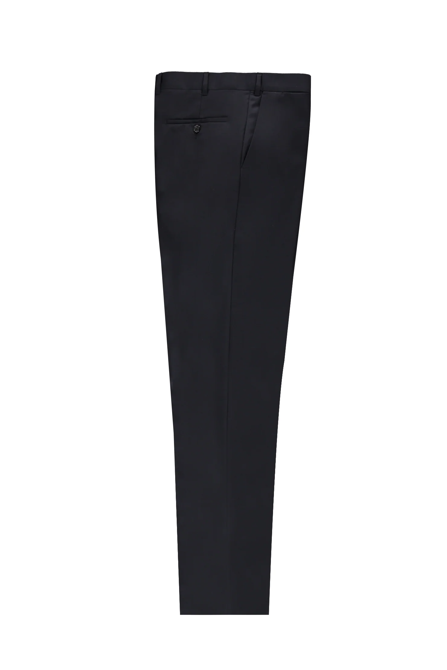 Lacivert 7 Drop Slim Fit Dar Kesim Yünlü Klasik Kumaş Pantolon