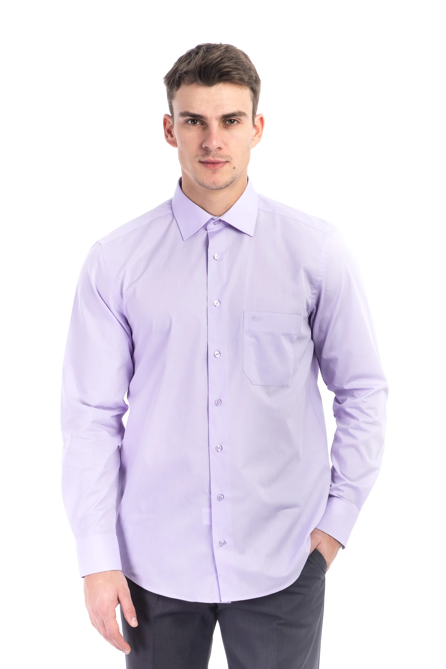 Lila TT.PAMUK POLYESTER GÖMLEK