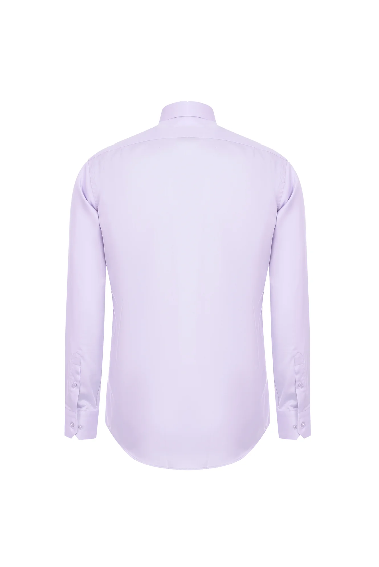 Lila Uzun Kol Non Iron Klasik Pamuklu Gömlek - Image 2