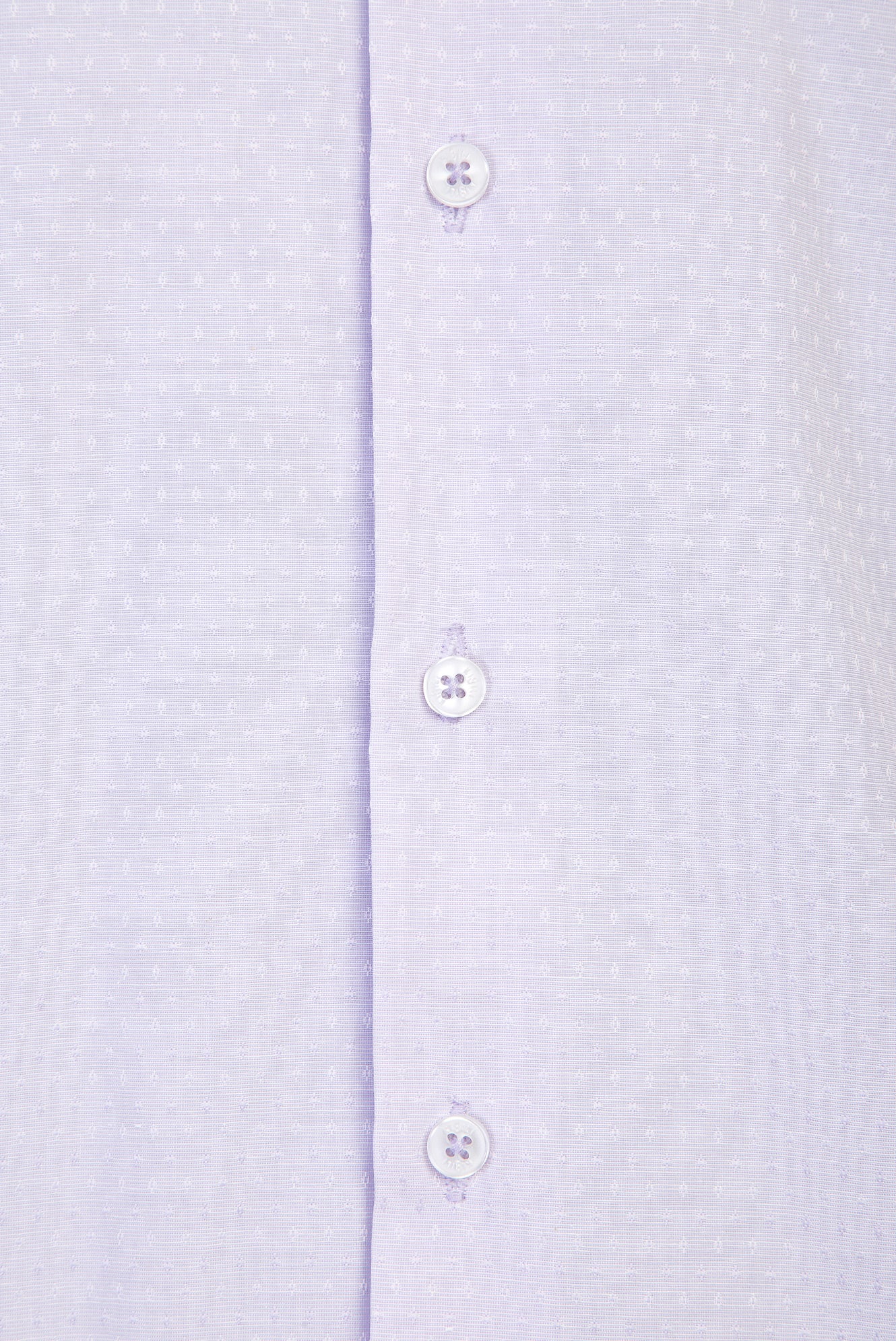 Lila Uzun Kol Slim Fit Dar Kesim Desenli Gömlek - Image 3