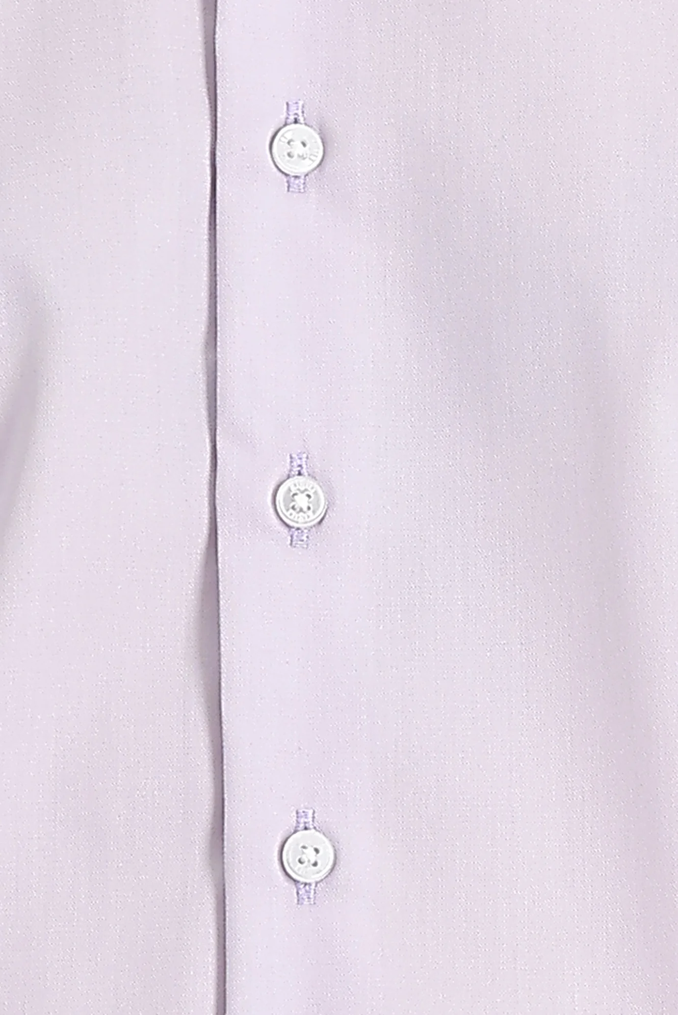 Lila Uzun Kol Slim Fit Dar Kesim Non Iron Pamuklu Gömlek - Image 3