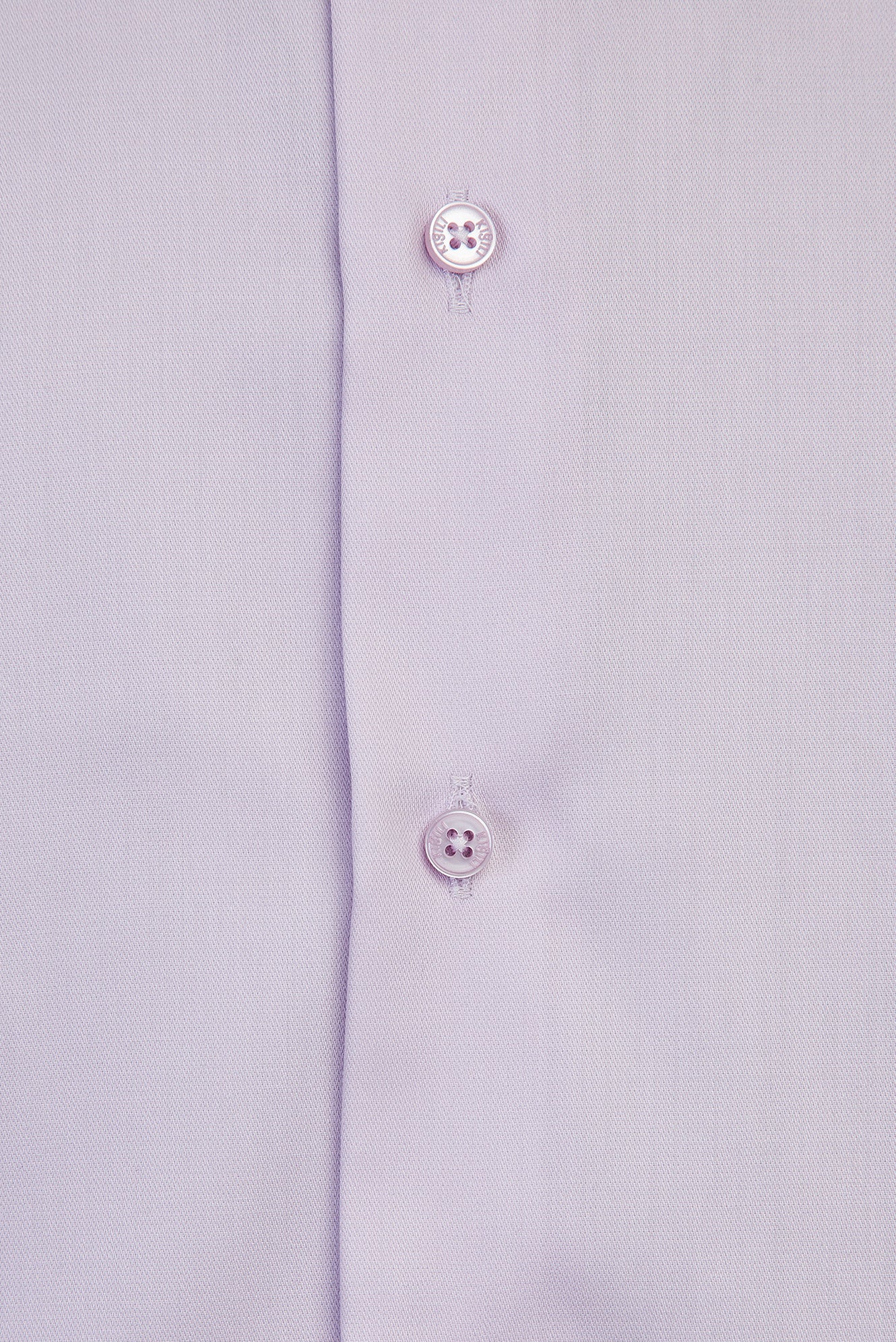 Lila Uzun Kol Slim Fit Dar Kesim Non Iron Klasik Pamuklu Gömlek - Image 3