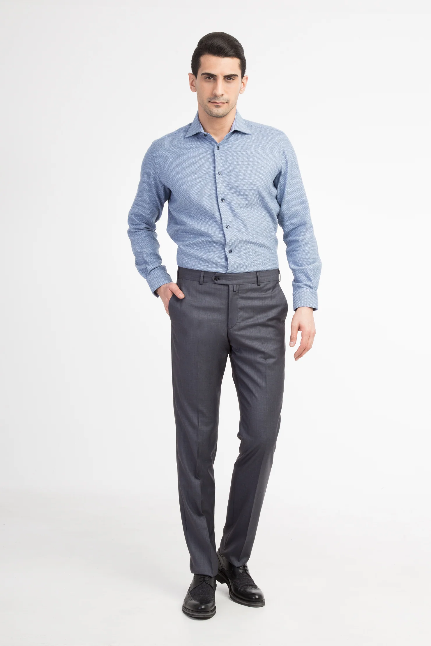 Marengo 6 Drop Regular Fit Standart Kesim Ekose Klasik Kumaş Pantolon