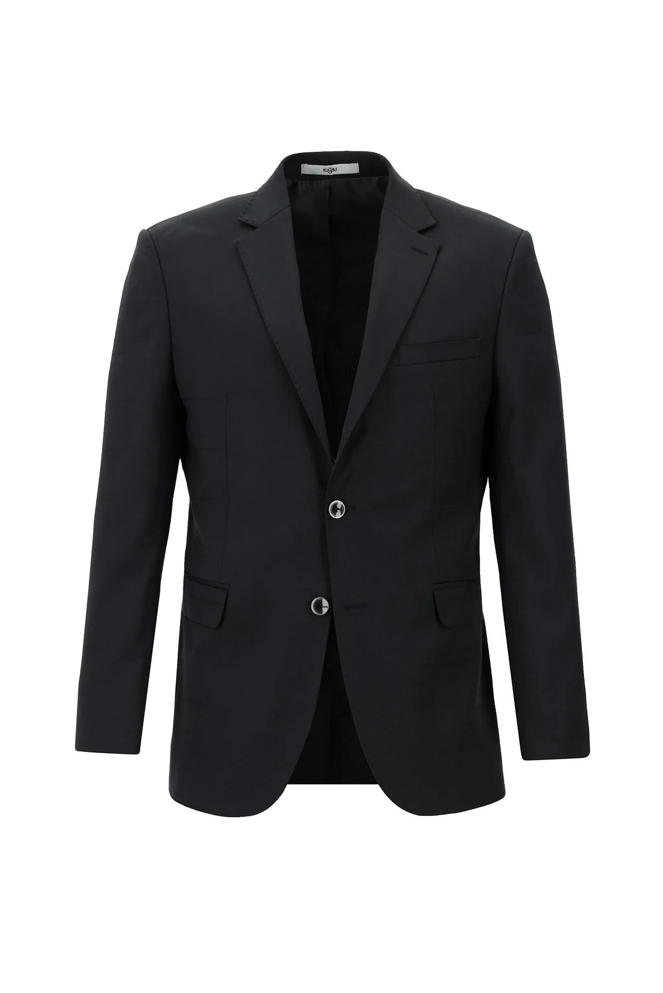 Marengo 7 Drop Slim Fit Dar Kesim Yünlü Kareli Takım Elbise - Image 2