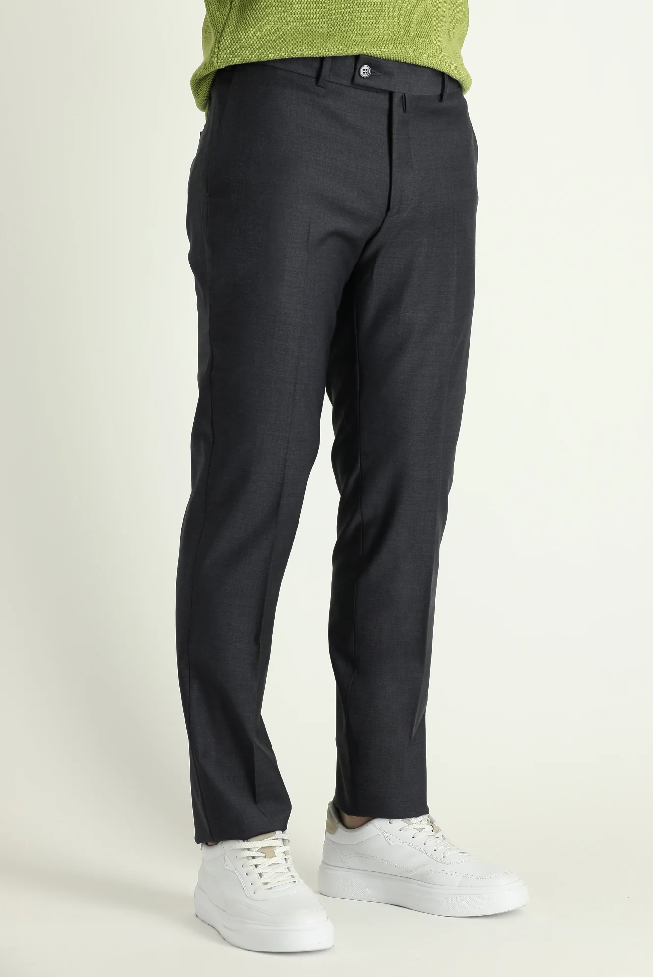 Marengo 7 Drop Slim Fit Dar Kesim Yünlü Klasik Kumaş Pantolon - Image 2