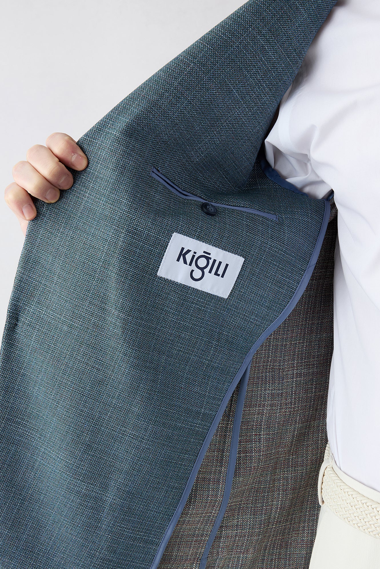 Mavi 4 Drop Relaxed Fit Rahat Kesim Mono Yaka Torba Cep Desenli Ceket - Image 4