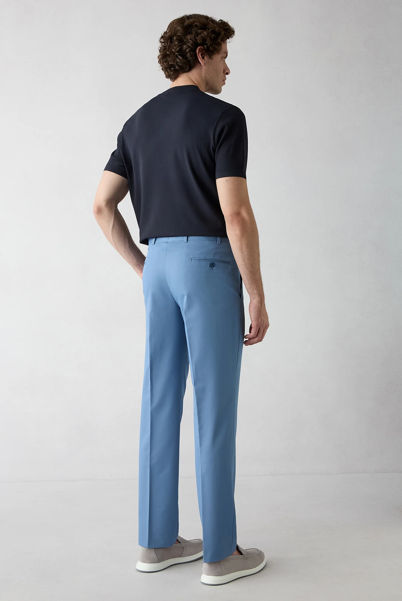 Mavi 8 Drop Long Slim Fit Uzun Dar Kesim Klasik Kumaş Pantolon - Image 4