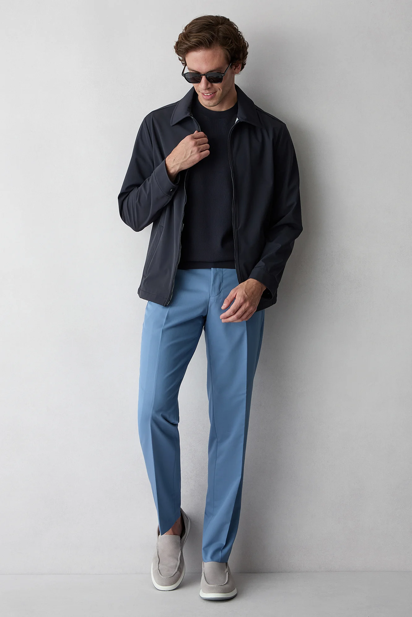 Mavi 8 Drop Long Slim Fit Uzun Dar Kesim Klasik Kumaş Pantolon - Image 6