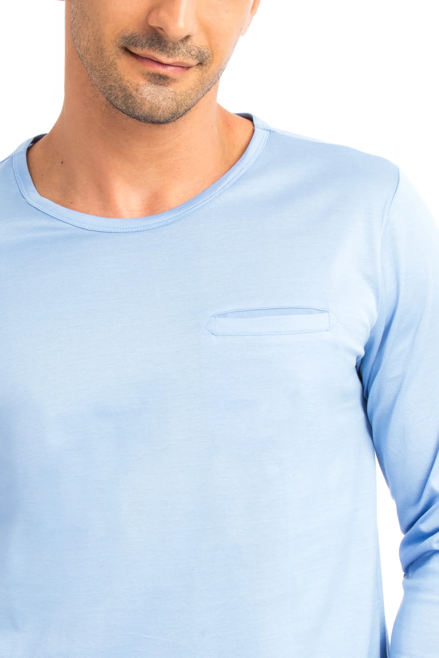 Mavi Bisiklet Yaka Regular Fit Pamuk Sweatshirt - Image 2