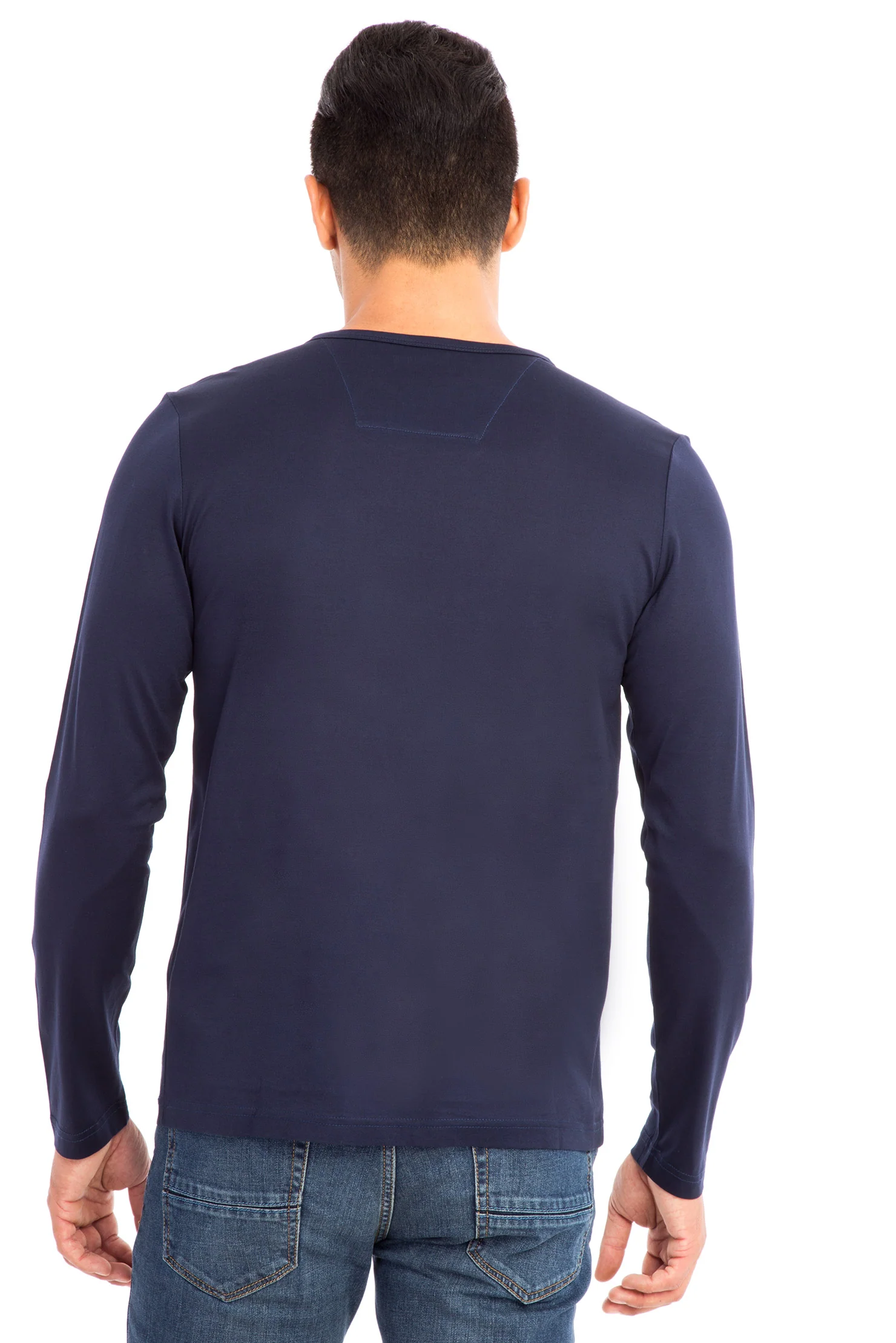 Mavi Bisiklet Yaka Regular Fit Pamuk Sweatshirt - Image 4