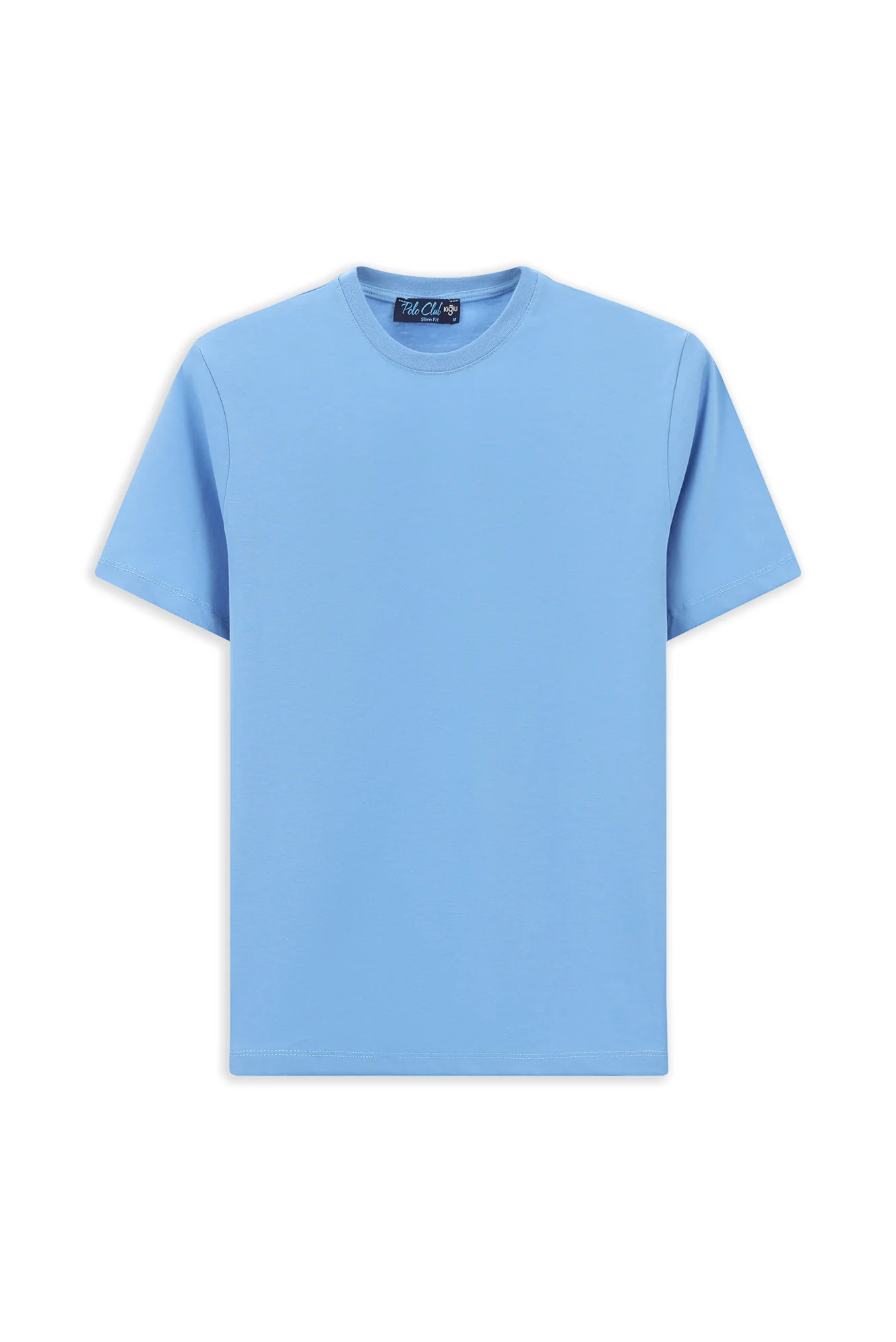 Mavi Bisiklet Yaka Slim Fit %100 Pamuk Tişört - Image 7