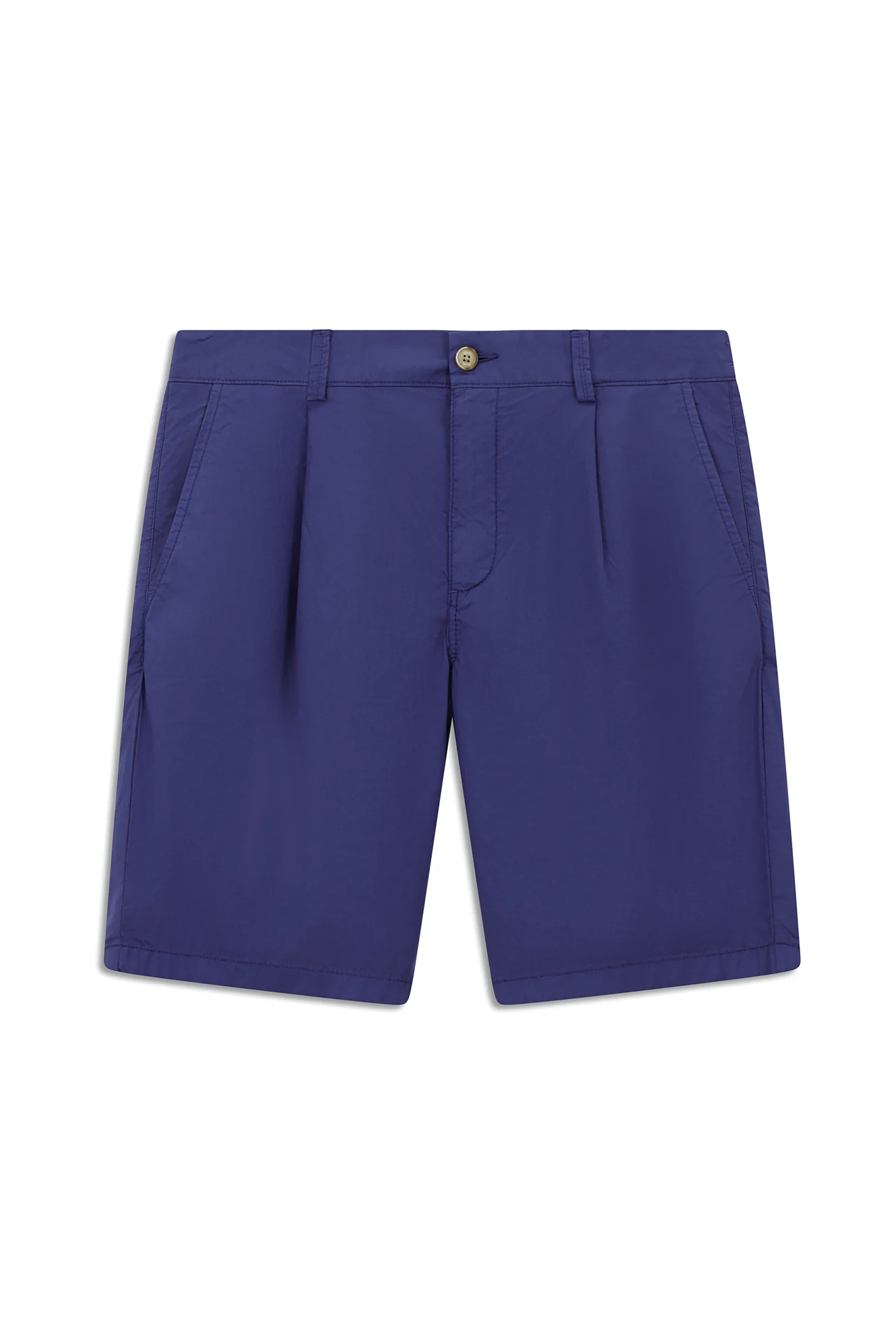Mavi Regular Fit Standart Kesim Pamuklu Pileli Bermuda Şort - Image 8
