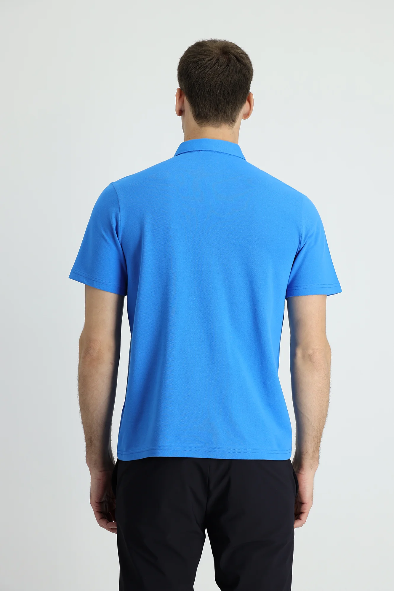 Mavi Polo Yaka Regular Fit Pamuk Tişört - Image 3